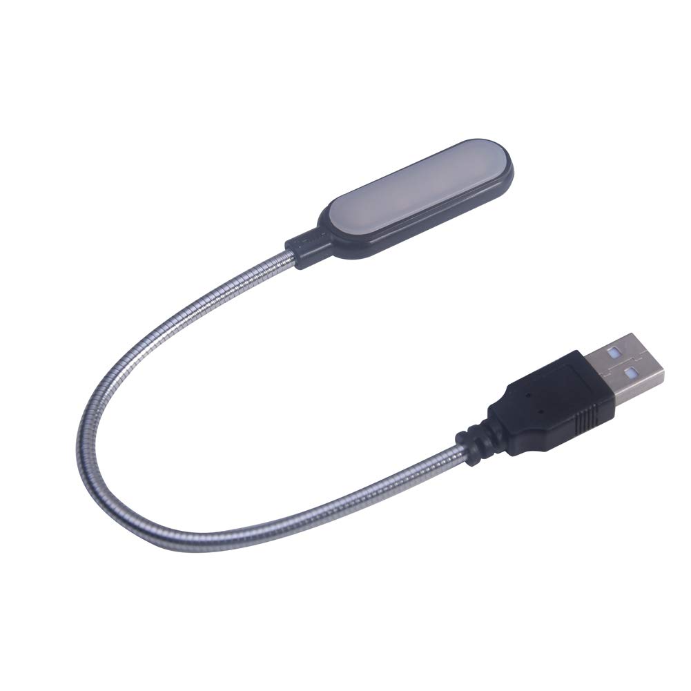 Tongdejing USB Reading Light - Mini LED Desk Lamp for Laptop, Computer, PC & Keyboard - Flexible USB-Powered Night Light for Office, Study & Bedroom Use