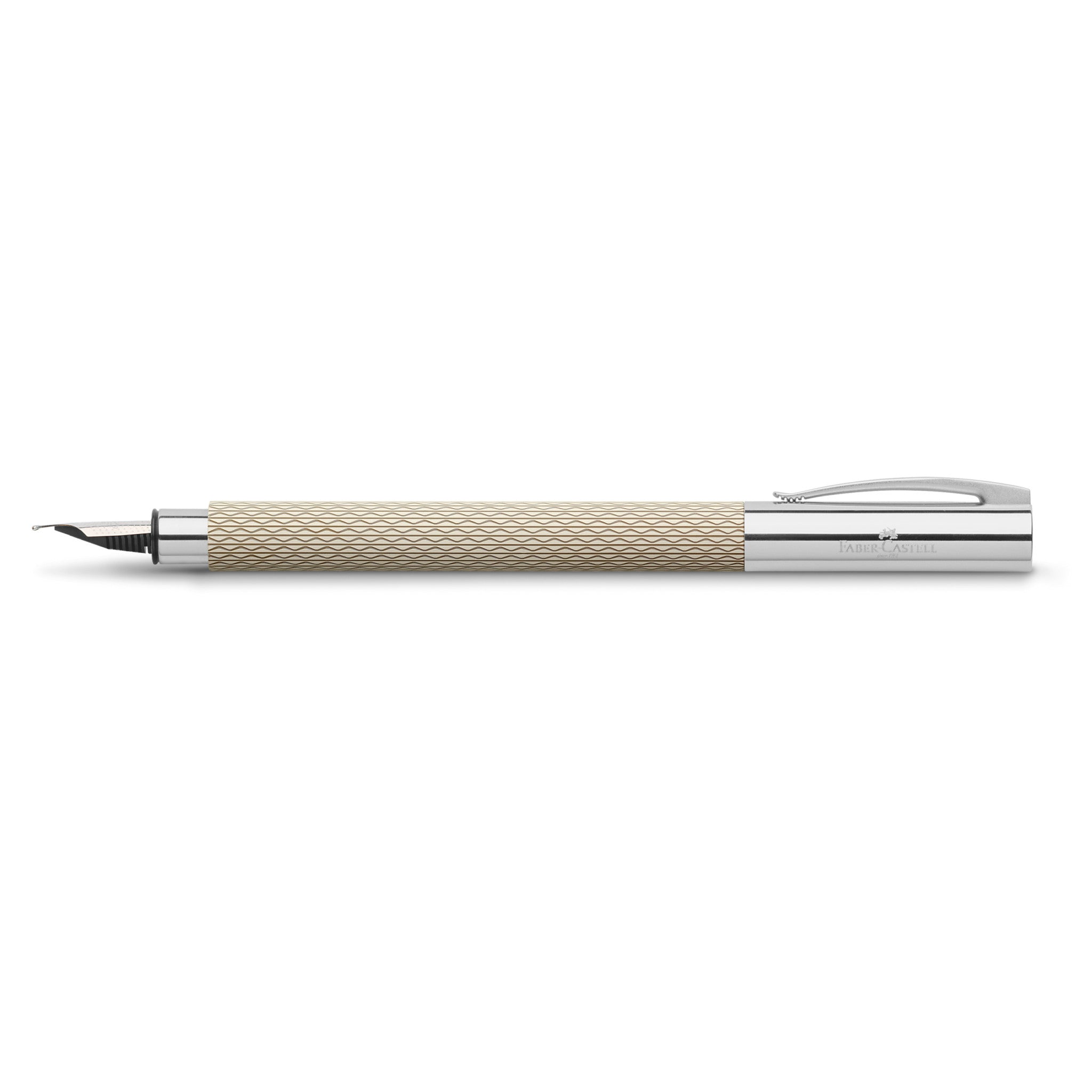 Premium Ambition Fountain Pen - OpArt White Sand Design, Medium Nib #149620 - Perfect for Writing, Calligraphy, and Gift Giving