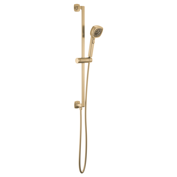 Brizo Allaria 88767 GL Hand Shower with Slide Bar in Luxe Gold Finish - Adjustable Wall Mount Shower Head for Spa-Like Bathroom Experience