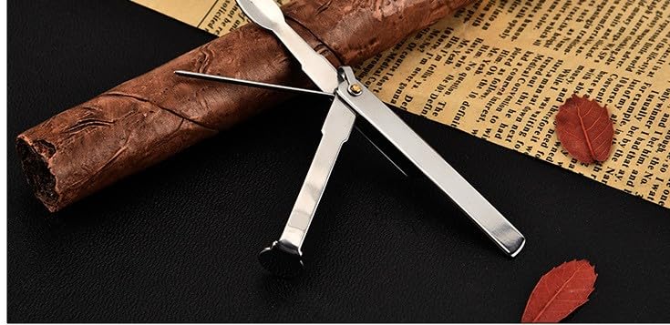 3-in-1 Stainless Steel Tobacco Pipe Cleaning Tool - Pipe Tamper, Reamer & Cleaner for Hookahs, Water Pipes & Smoking Accessories | Perfect for Pipe Maintenance & Relaxation Moments
