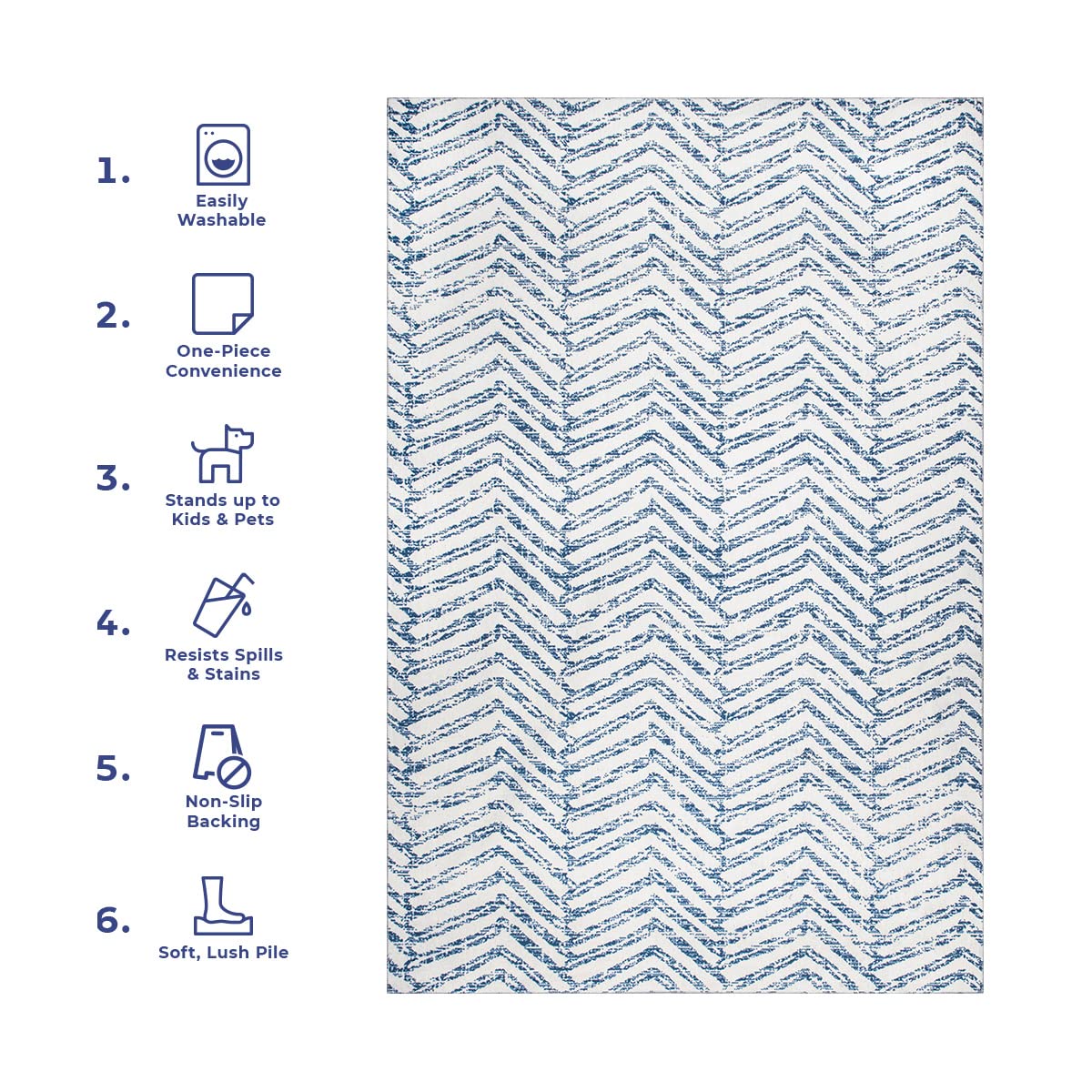 nuLOOM Rosanne Washable Geometric Runner Rug 2'6