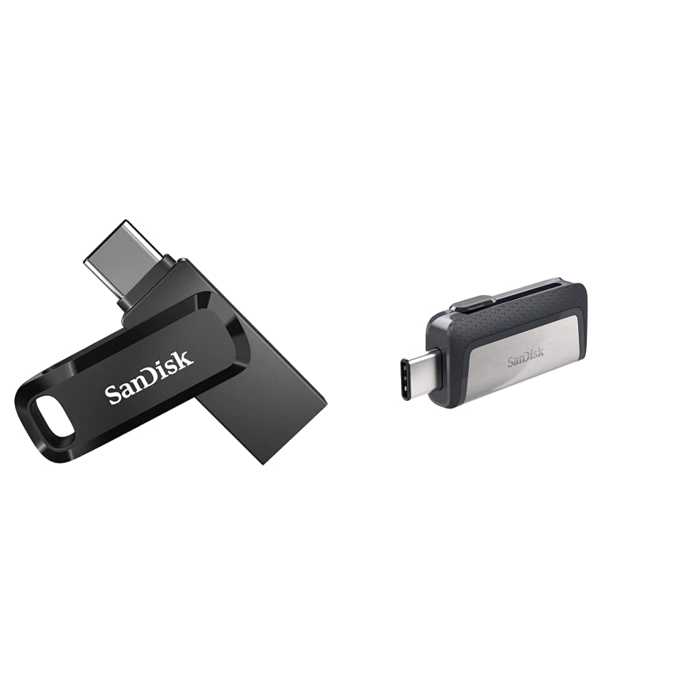SanDisk 512GB & 256GB Ultra Dual Drive USB Type-C Flash Drive (SDDDC3-512G-G46 & SDDDC2-256G-G46) - High-Speed USB 3.1 for Smartphones, Laptops & Tablets - Perfect for File Transfer, Backup & Media Storage
