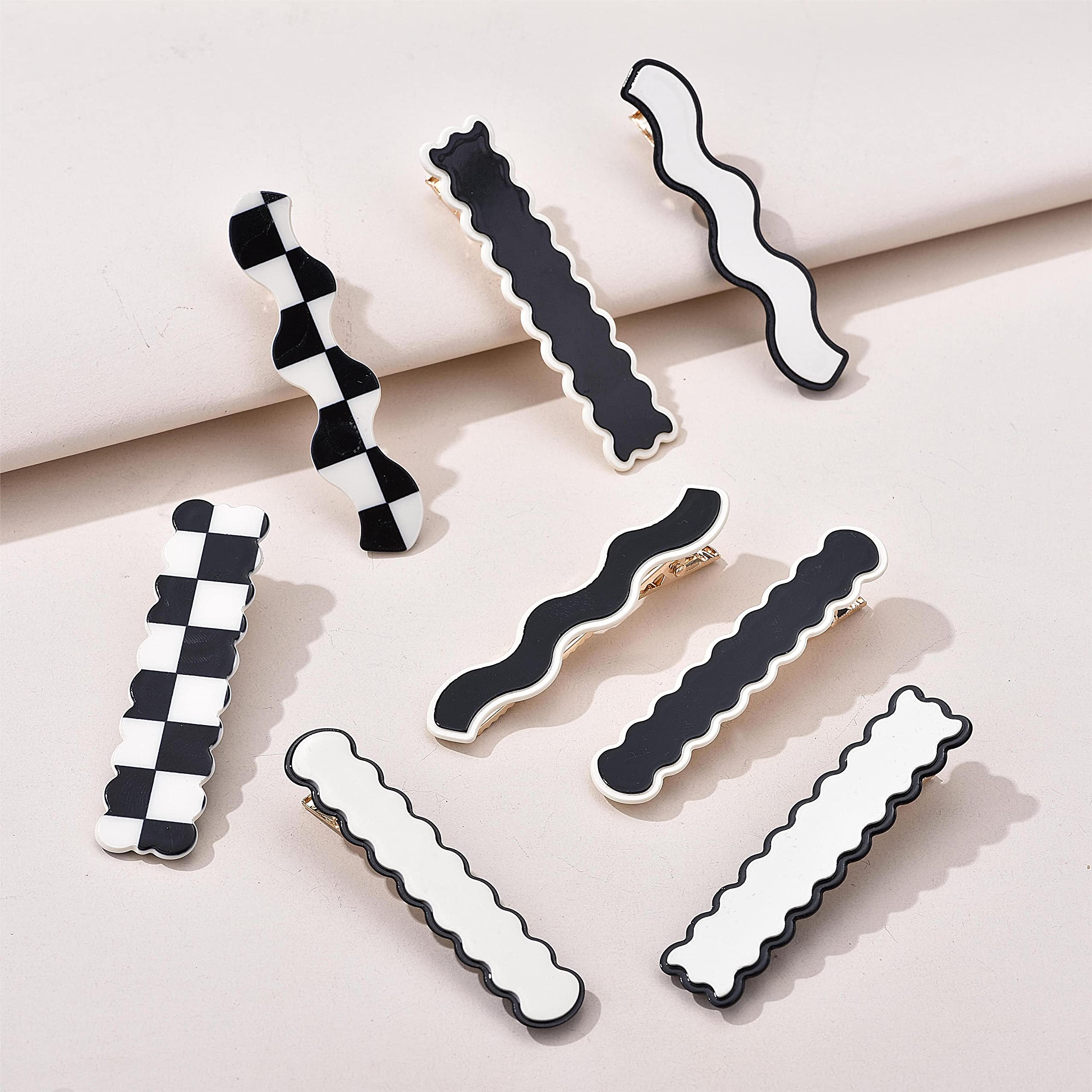 KAGNAL 8 Pcs Alligator Hair Clips for Women - Thin & Thick Hair Styling Accessories for Everyday Use