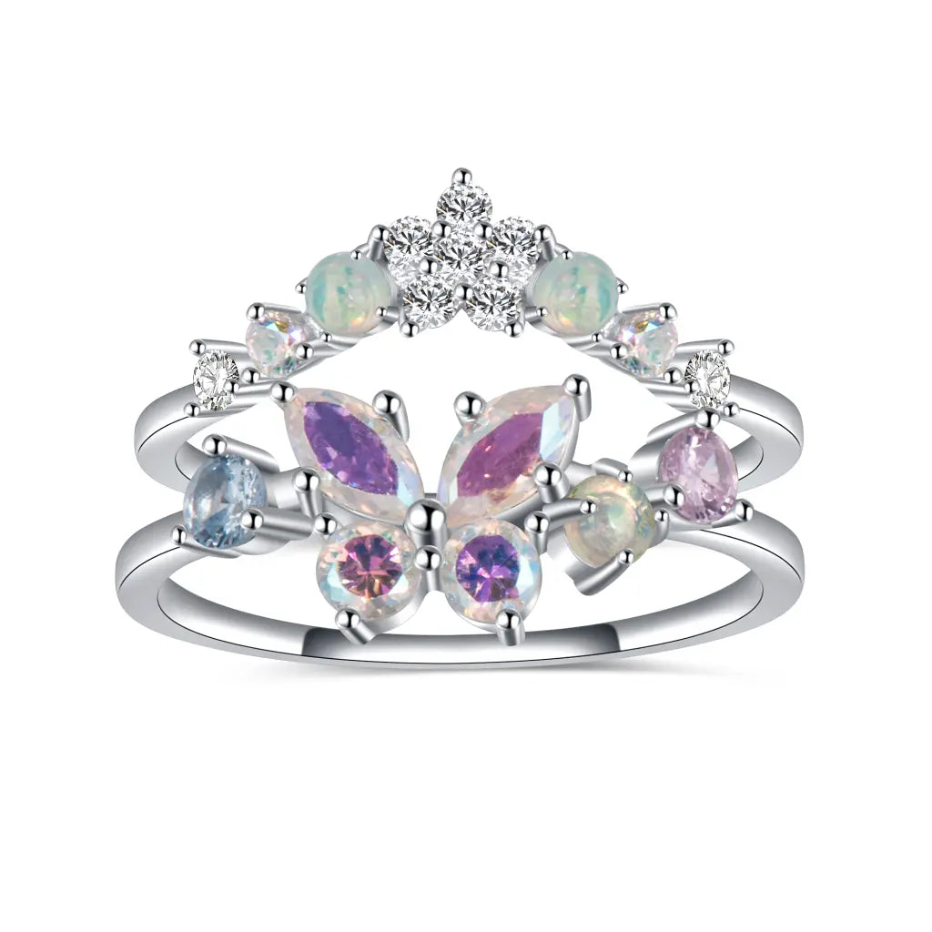 Enchanting Dew Drop Fairy Ring Set - Magical Garden Decor for Outdoor & Indoor Fairy Gardens, Perfect for Parties & Weddings