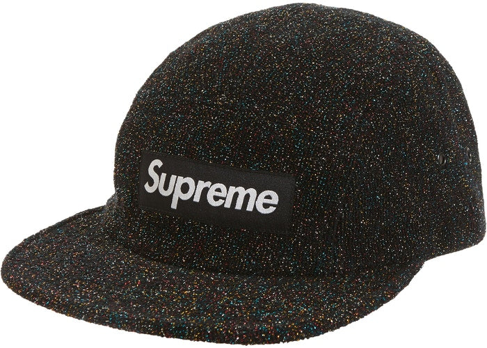 Glitter Terry Camp Cap - Black Unisex Baseball Hat for Men & Women - Perfect for Outdoor Activities, Sports, and Casual Wear