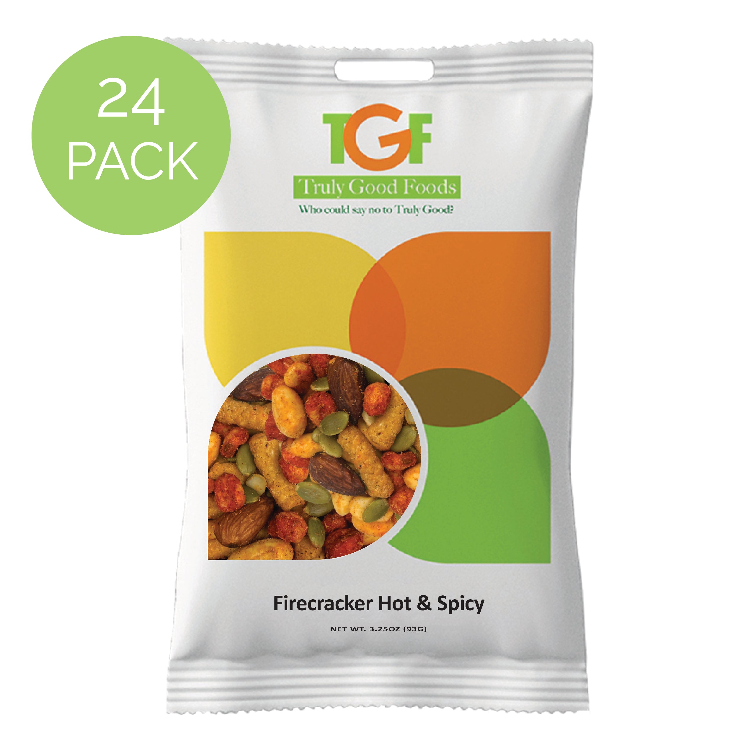 Firecracker Hot & Spicy Snack Mix - 24 Pack (3.25oz Bags) | Spicy Crunchy Party Snacks for Game Night, Road Trips & Office Breaks