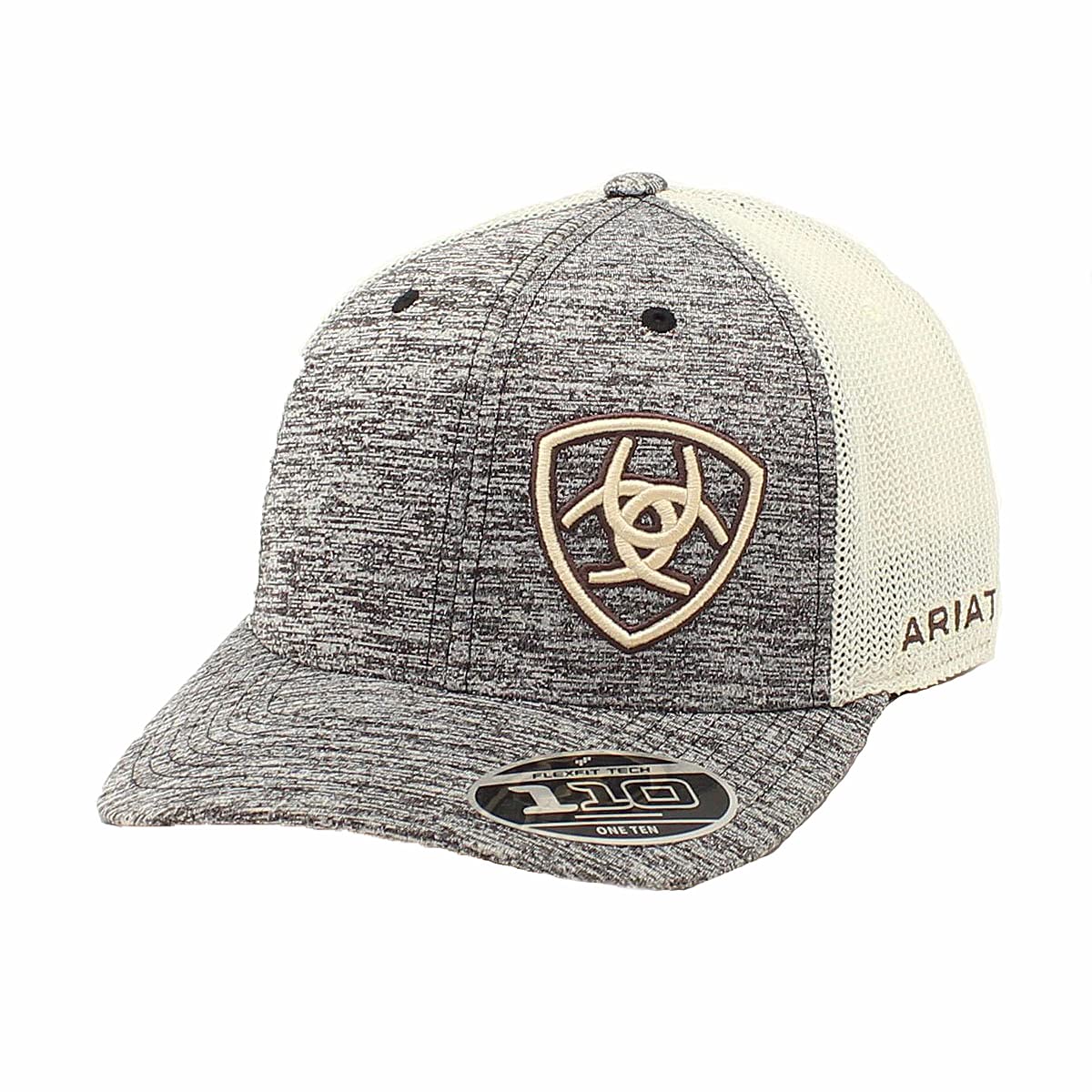 Ariat Men's Gray Heather Baseball Cap – Stylish & Comfortable Adjustable Hat for Outdoor, Sports & Casual Wear