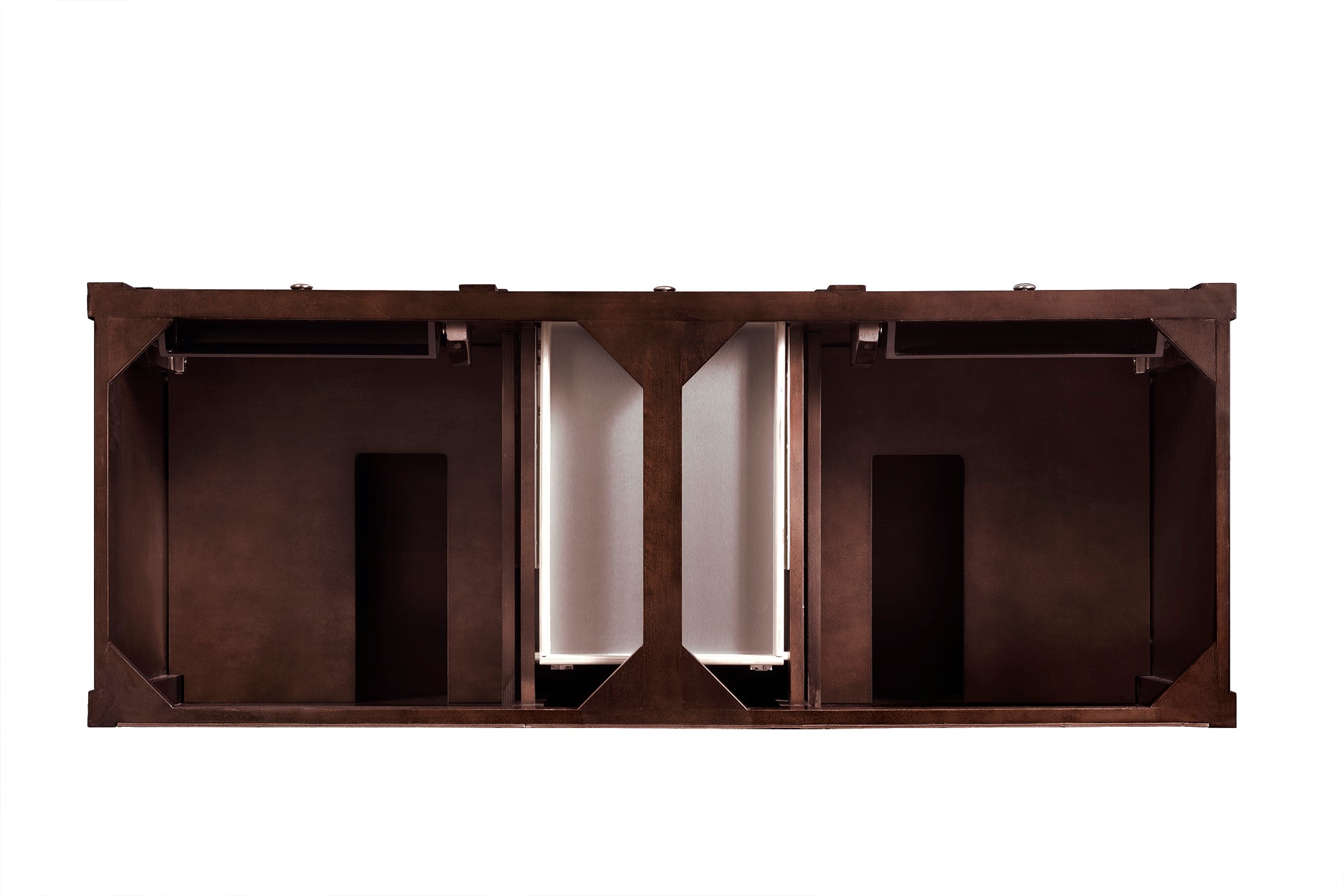 Brittany 60-Inch Burnished Mahogany Double Bathroom Vanity with Sink - Perfect for Master Bathroom Renovation & Modern Home Decor