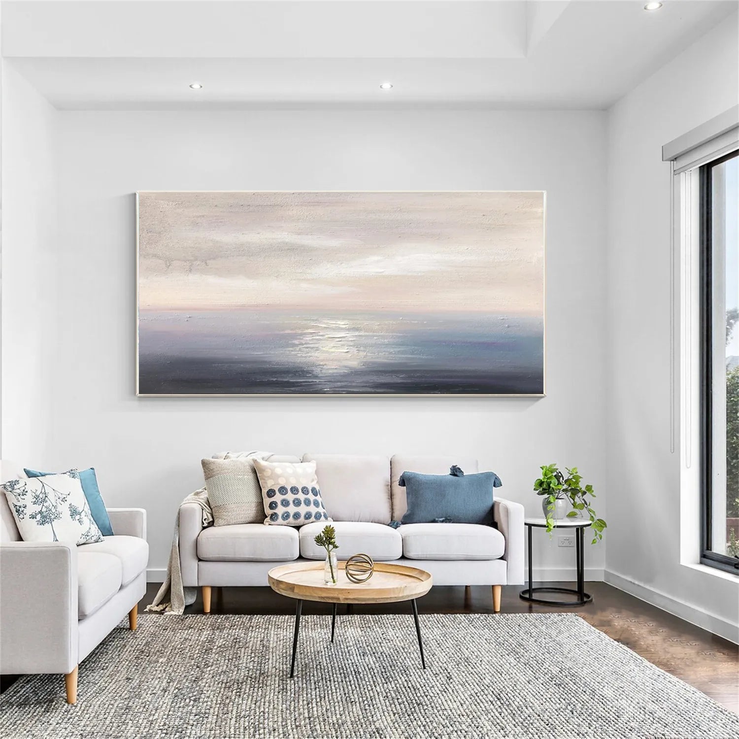Ocean and Sky Painting #OS 171 - Stunning Seascape Wall Art for Home & Office Decor - Perfect for Living Room, Bedroom or Beach House