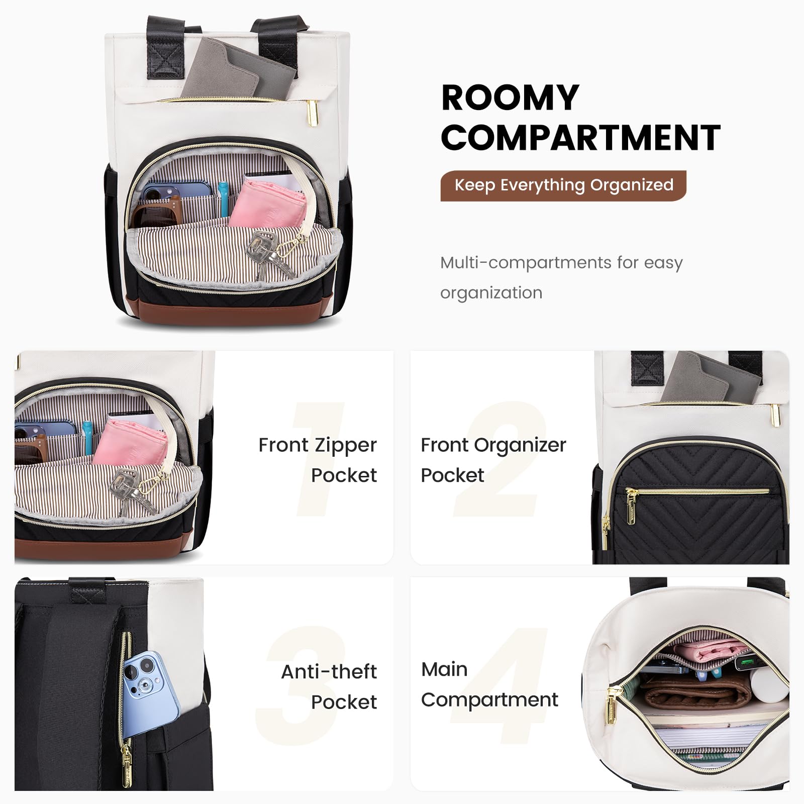 LOVEVOOK Mini Backpack Purse for Women - Waterproof Small Backpack with Convertible Design, Cute Daily Work & Travel Backpack for Women | Perfect for Commuting, Shopping & Weekend Getaways