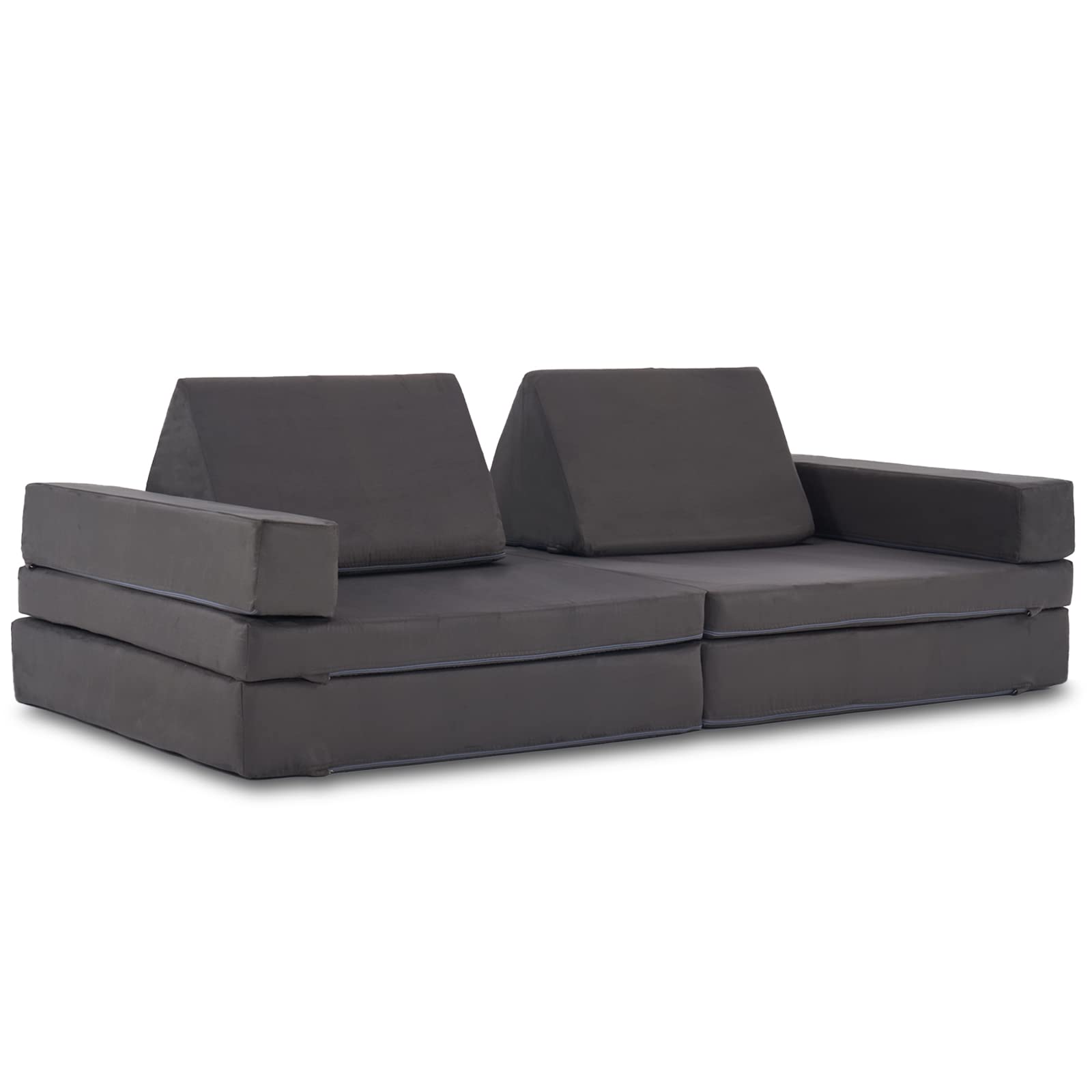 Jela Kids Couch Extended Size 8PCS Modular Foam Play Sofa for Family - 66