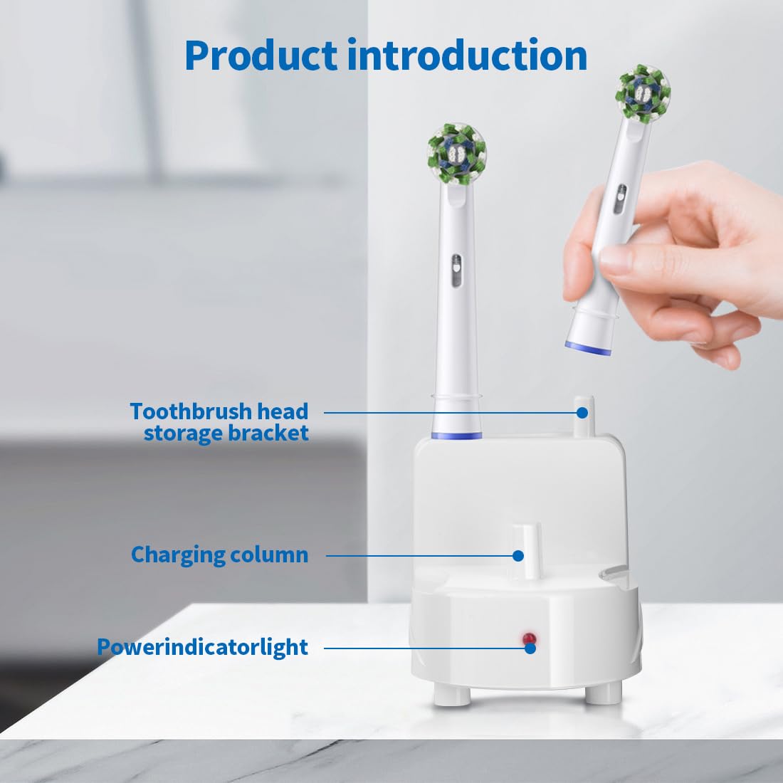 Oral-B Braun Electric Toothbrush Wall Charger - Replacement Power Adapter for Most Oral-B/Braun Models (Excluding IO & Pulsonic Series) - White - Perfect for Home, Travel & Bathroom Use