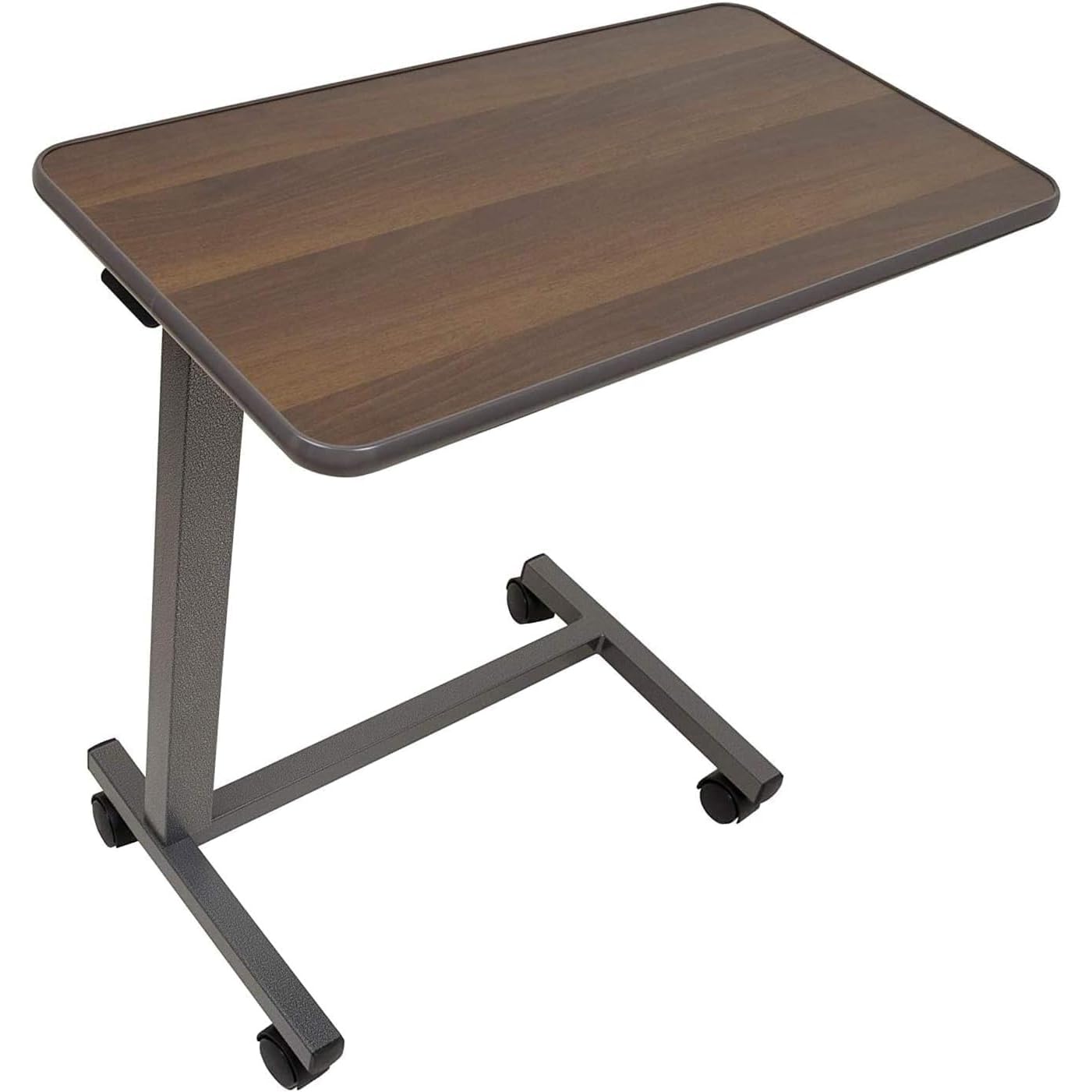 ProBasics Adjustable Overbed Table with Wheels - Portable Laptop Desk for Bed, Recliner & Sofa - Hospital Bedside Table & Tray for Patients, Nursing Homes & Home Care (Ideal for Eating, Working & Reading in Bed)