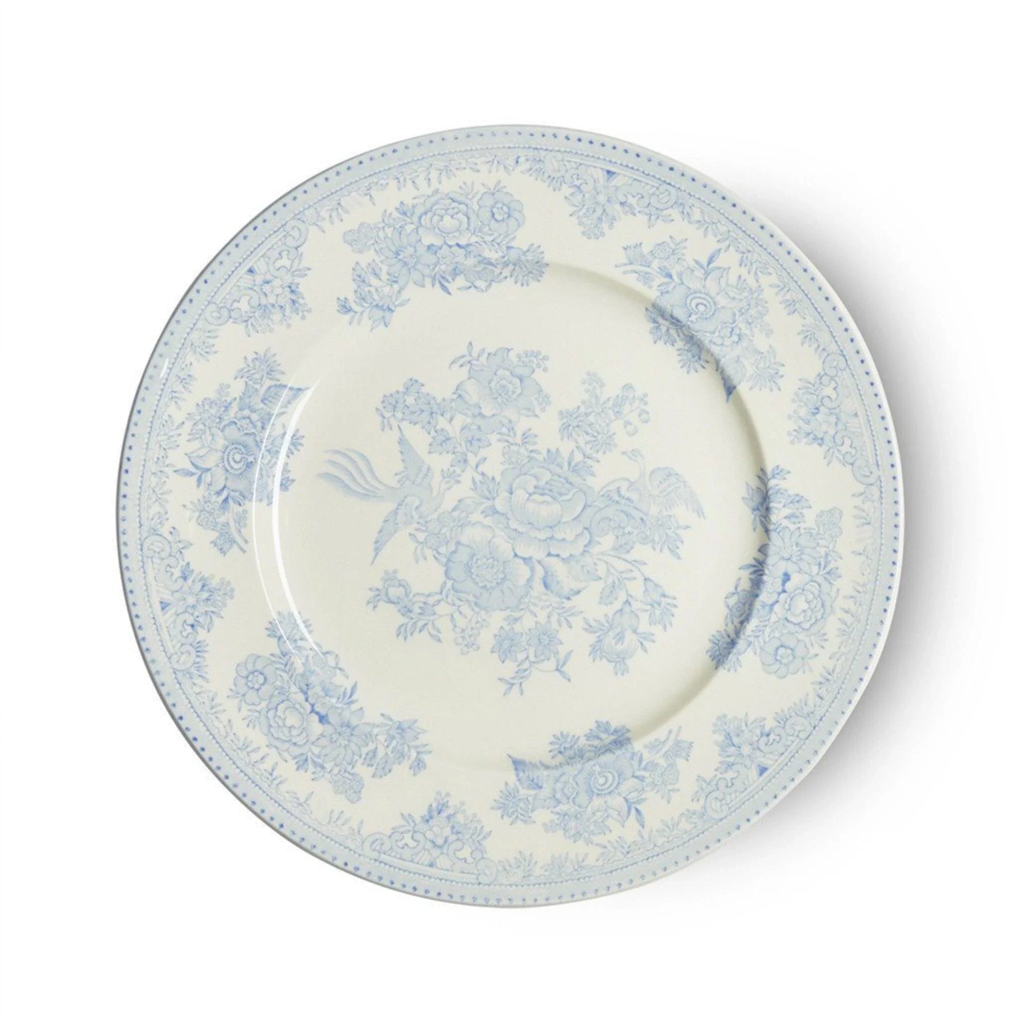 Blue Asiatic Pheasants Decorative Plate - Hand-Painted Ceramic Dinnerware for Home Decor, Wedding Gift & Table Setting - Elegant Asian-Inspired Design for Dining Room, Kitchen & Special Occasions