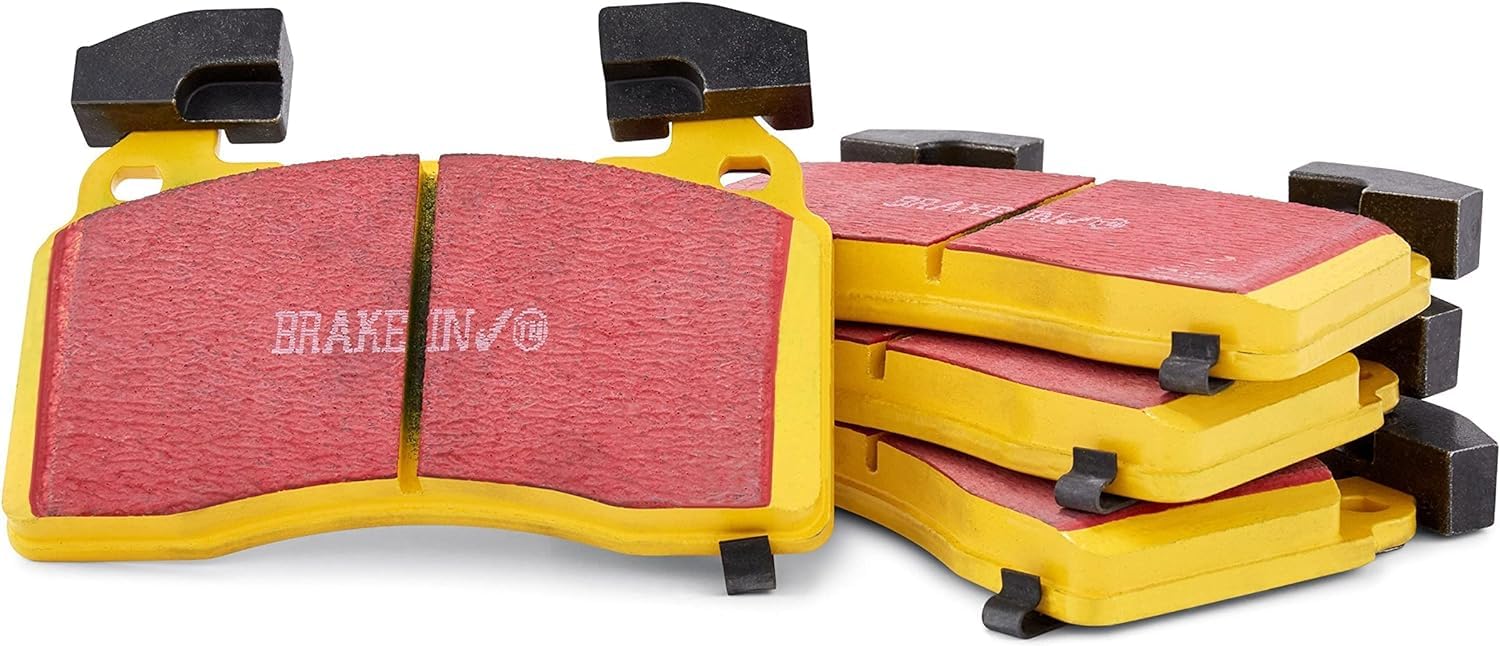 EBC Brakes DP42356R Yellowstuff Performance Brake Pads - High Friction for Sports Cars & Track Use | Perfect for Racing, Autocross & High-Performance Driving