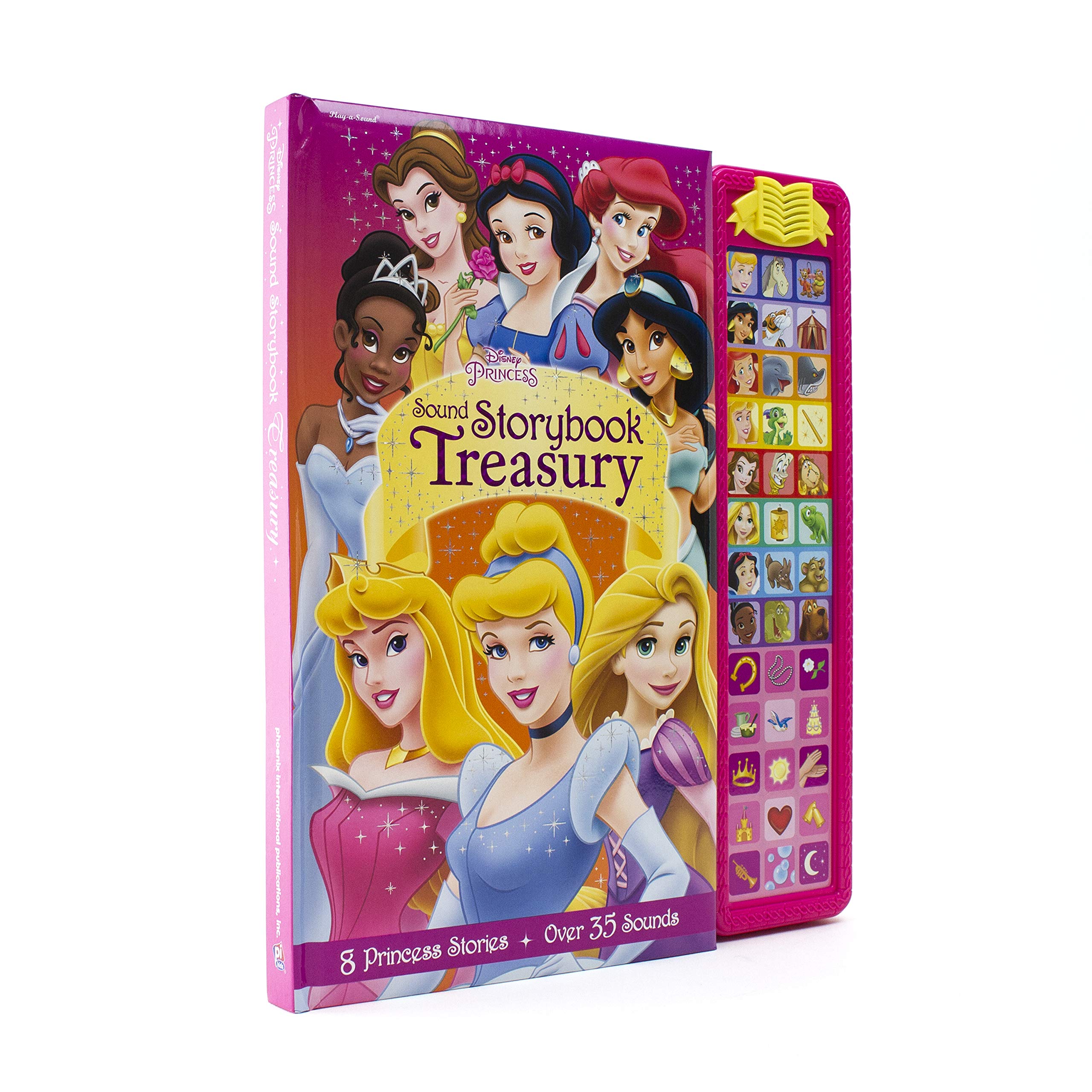 Disney Princess Sound Storybook Treasury for Kids - Interactive Musical Book with Classic Fairy Tales - Perfect for Bedtime Stories, Gifts, and Early Learning
