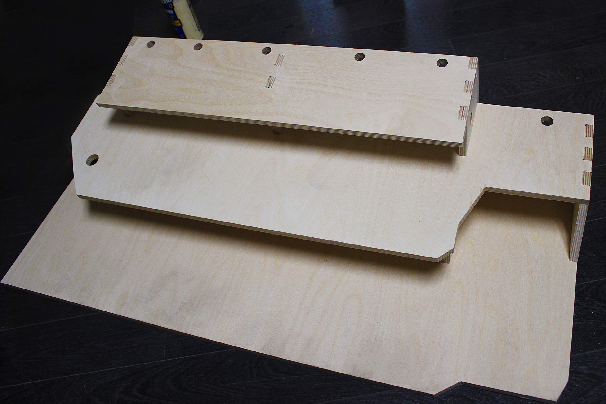 3-Tier Wooden Guitar Effects Pedal Board Stand - Professional Pedalboard Platform for Musicians & Performers - Perfect for Live Gigs, Studio Recording & Home Practice