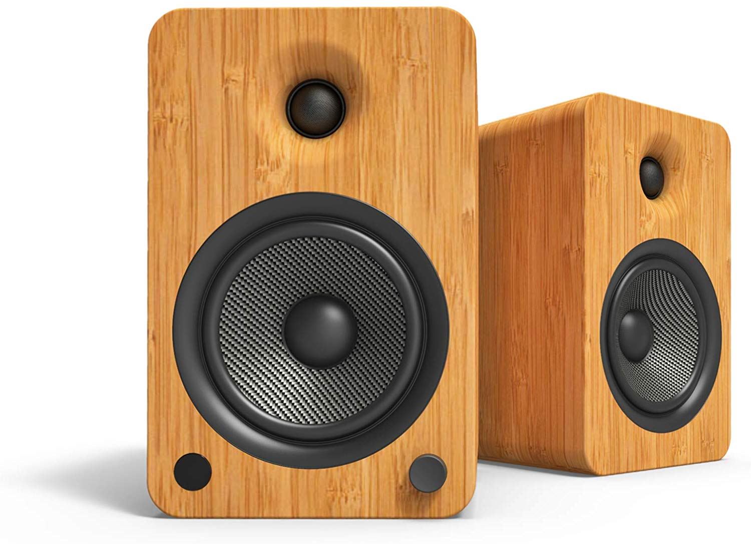 Kanto YU6 Powered Bluetooth Bookshelf Speakers with Phono Preamp - Premium Sound for Vinyl Records, Home Theater, Gaming & Music Streaming