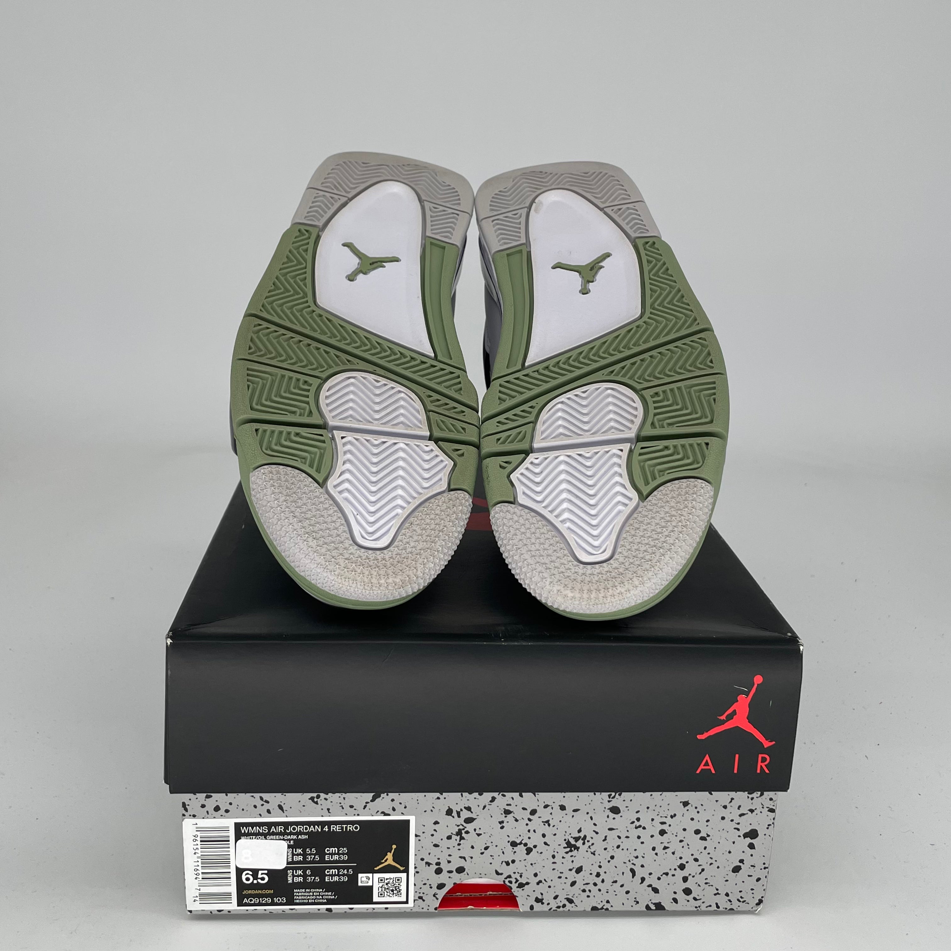 AIR JORDAN 4 SEAFOAM Women's Sneakers - Size 6.5/8W (AQ9129-103) | Retro Basketball Shoes for Women | Perfect for Casual Wear, Street Style & Sneaker Collectors
