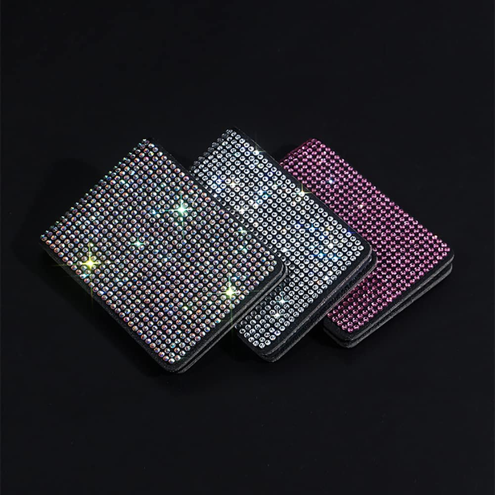 SEADEAR Bling Rhinestone Bus Pass Card Holder - Crystal Wallet for Driving License, Travel Cards & ID - Slim Multifunctional Wallet for Women & Girls (Red) - Perfect for Commuting, Travel & Everyday Use