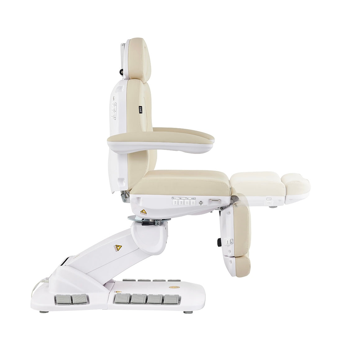 Logan Professional Spa Bed for Massage & Facial Treatments - Hydraulic Adjustable Beauty Salon Table with Headrest & Armrest - Perfect for Medical Spas, Estheticians & Skin Care Clinics