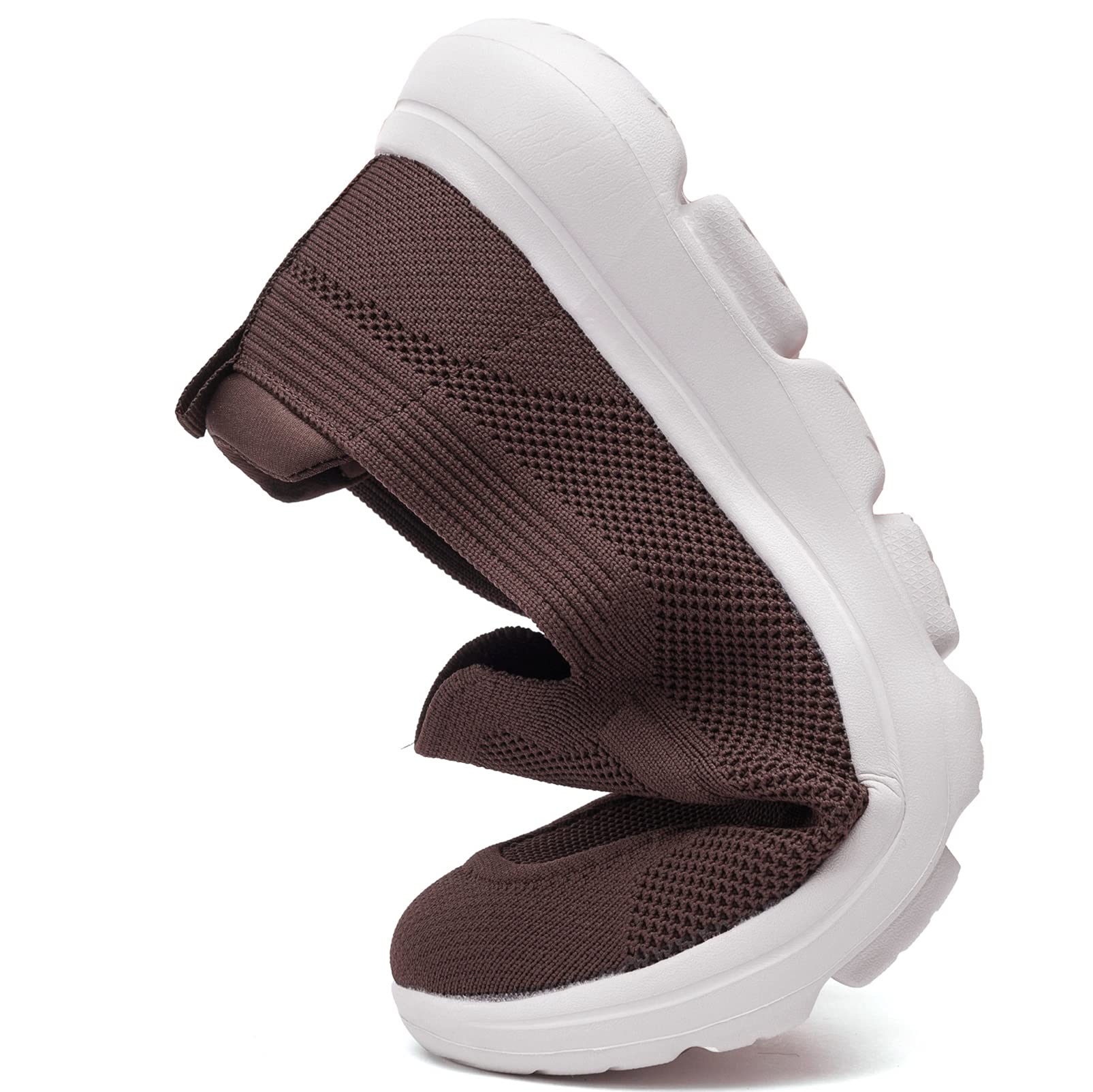 Konhill Men's Slip-On Loafers - Breathable Mesh Walking Shoes & Casual Sneakers for Men | Perfect for Walking, Travel & Everyday Comfort