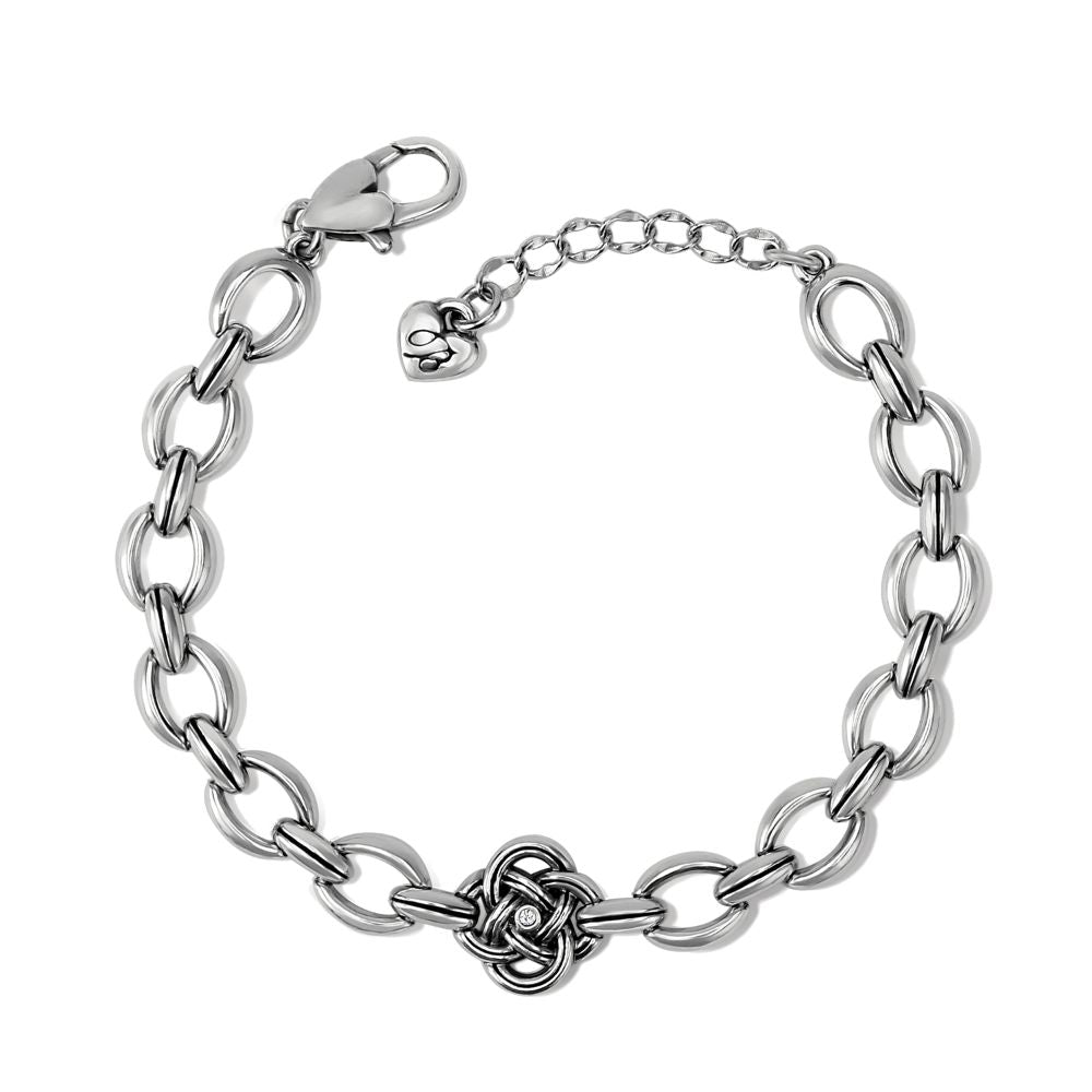 Brighton Interlok Knot Link Bracelet - Sterling Silver Adjustable Chain Bracelet for Women | Perfect for Everyday Wear, Gifts & Special Occasions