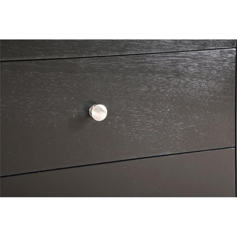 Black Glory Furniture Hammond 3-Drawer Nightstand - Modern Bedside Table for Bedroom Storage & Organization | Perfect for Small Spaces, Apartments & Guest Rooms