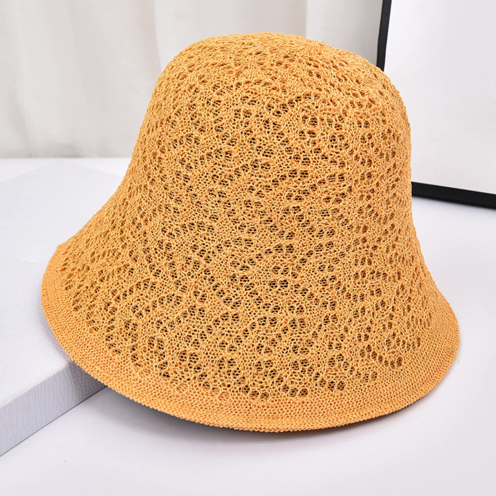 Stylish Women's Sun Hat - Breathable Woven Straw Fisherman Hat for Spring, Summer & Fall - Korean Fashion Beach Cap for Outdoor Activities, Travel & Gardening