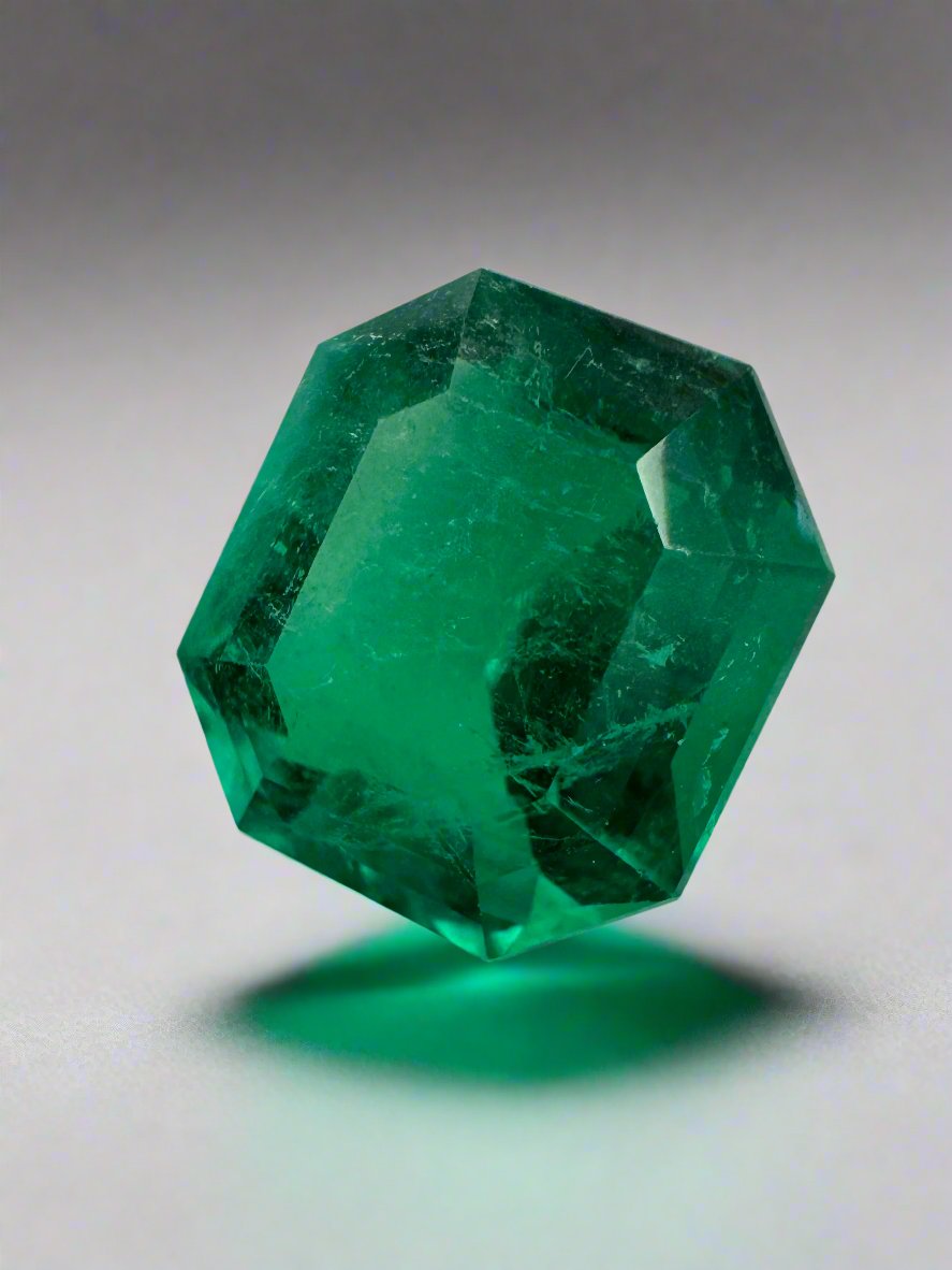 5.96 Carat 12x11mm AAA+ Natural Colombian Emerald - Loose Gemstone for Jewelry Making, Engagement Rings & Luxury Gifts