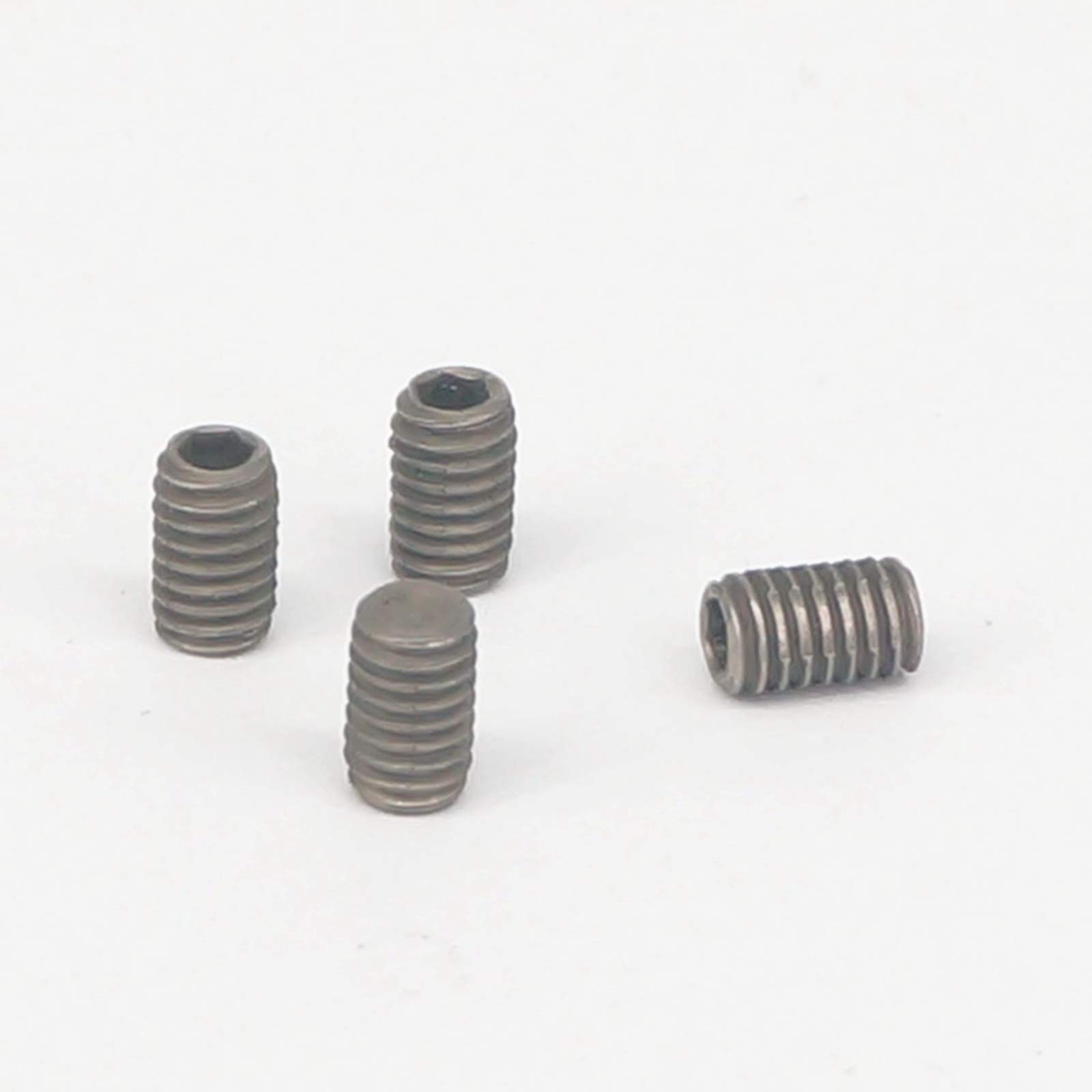20pcs M4x6mm Titanium Grub Screws - Corrosion Resistant for Jewelry & Watches