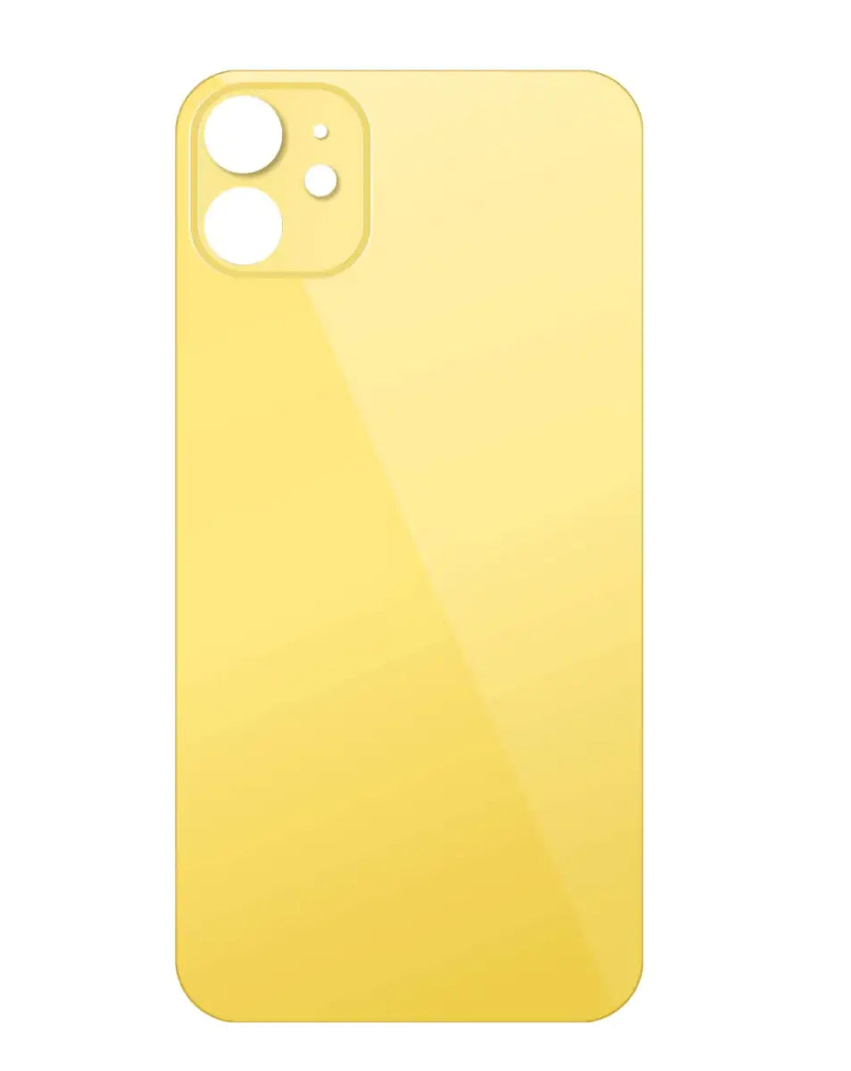 iPhone 11 Tempered Glass Back Cover with Larger Camera Cutout - No Logo - Multiple Color Options - Perfect for Protection & Style Enhancement
