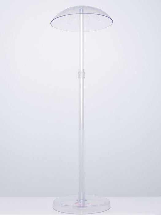 Acrylic Wig Stand for Long Hair - Adjustable Display Holder for Synthetic & Human Hair Wigs - Perfect for Styling, Storage & Salon Use