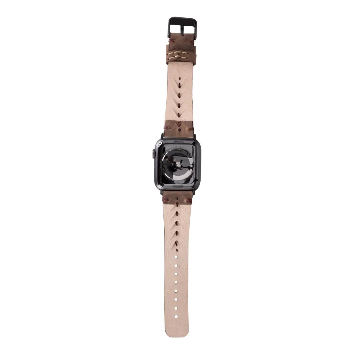 Premium Dark Brown Leather Sport Band for Apple Watch - Comfortable & Durable Strap for Workouts & Daily Use