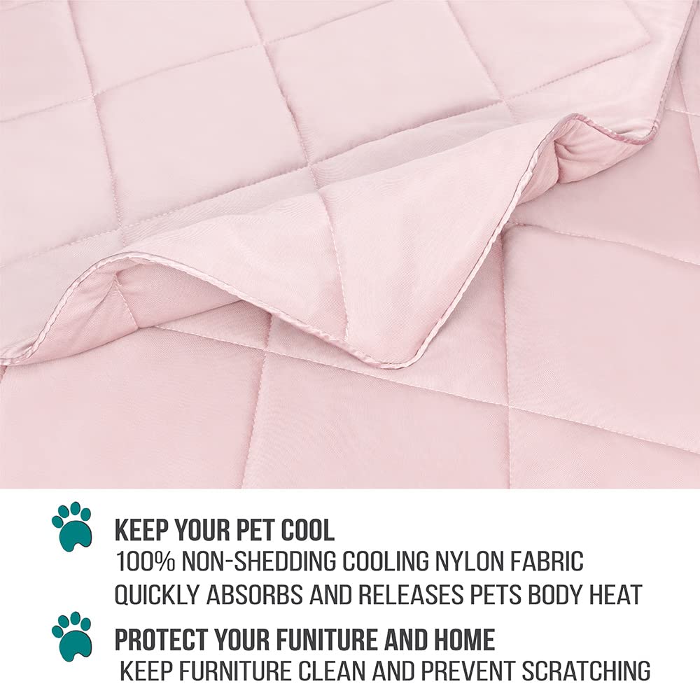 Premium Cooling Dog Blanket - Reversible Fuzzy Pet Throw for Dogs & Cats - Sofa Protector, 60x80 Pink - Perfect for Beds & Couches