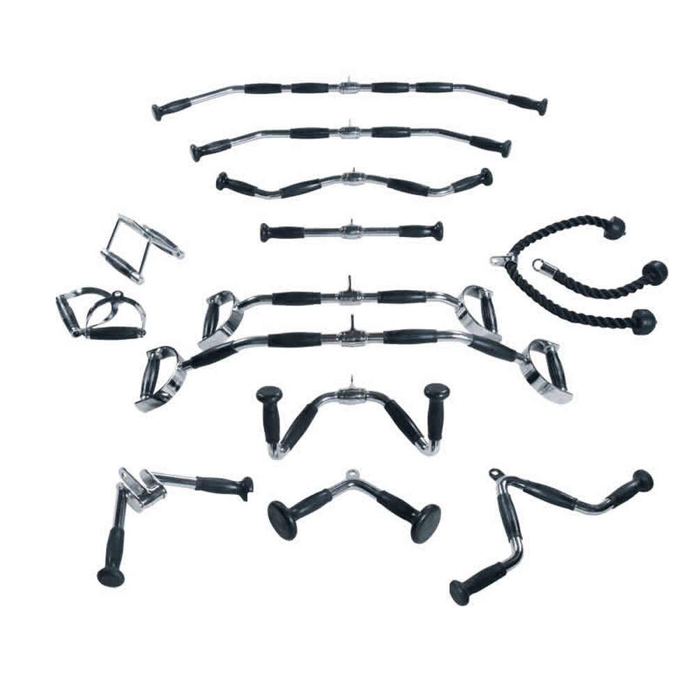 York Cable Handle/Attachment Set (#36169) - Heavy Duty Gym Equipment Accessories for Home & Commercial Use - Perfect for Cable Machines, Functional Trainers, and Strength Training Workouts
