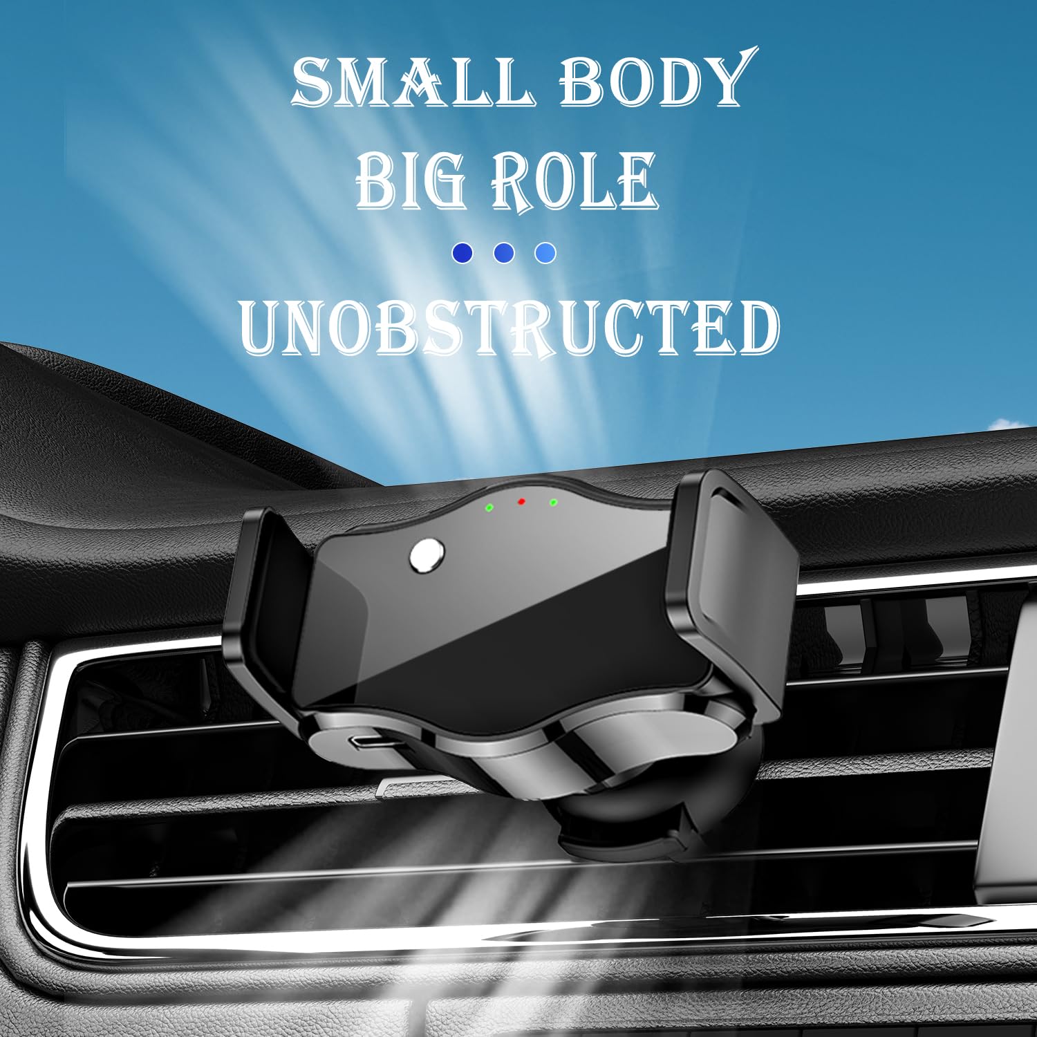 Electric Car Phone Holder with Auto Unlock & 360° Rotation - Universal Dashboard & Vent Mount for iPhone, Samsung, Pixel - Anti-Slip Design for Safe Driving | Perfect for Commuting, Road Trips & GPS Navigation