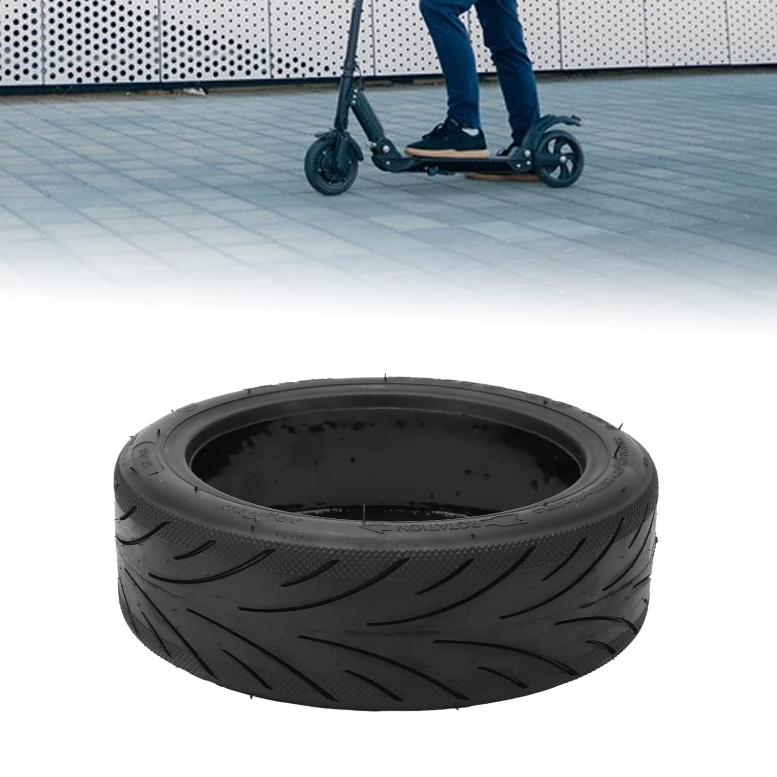 **Explosion-Proof Scooter Tubeless Tire with Valve – Compatible with Ninebot Max G30 & Other Electric Scooters – Durable & Safe for Commuting & Urban Riding**