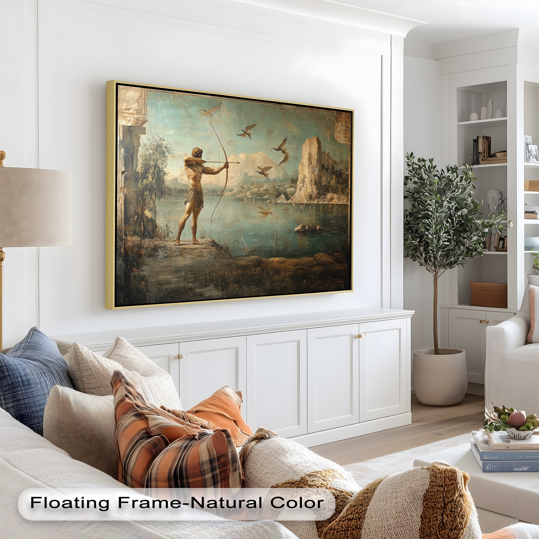 Apollo's Aim - Greek Mythology Oil Painting Artwork for Home Decor & Wall Art | Perfect for Living Room, Bedroom, or Office