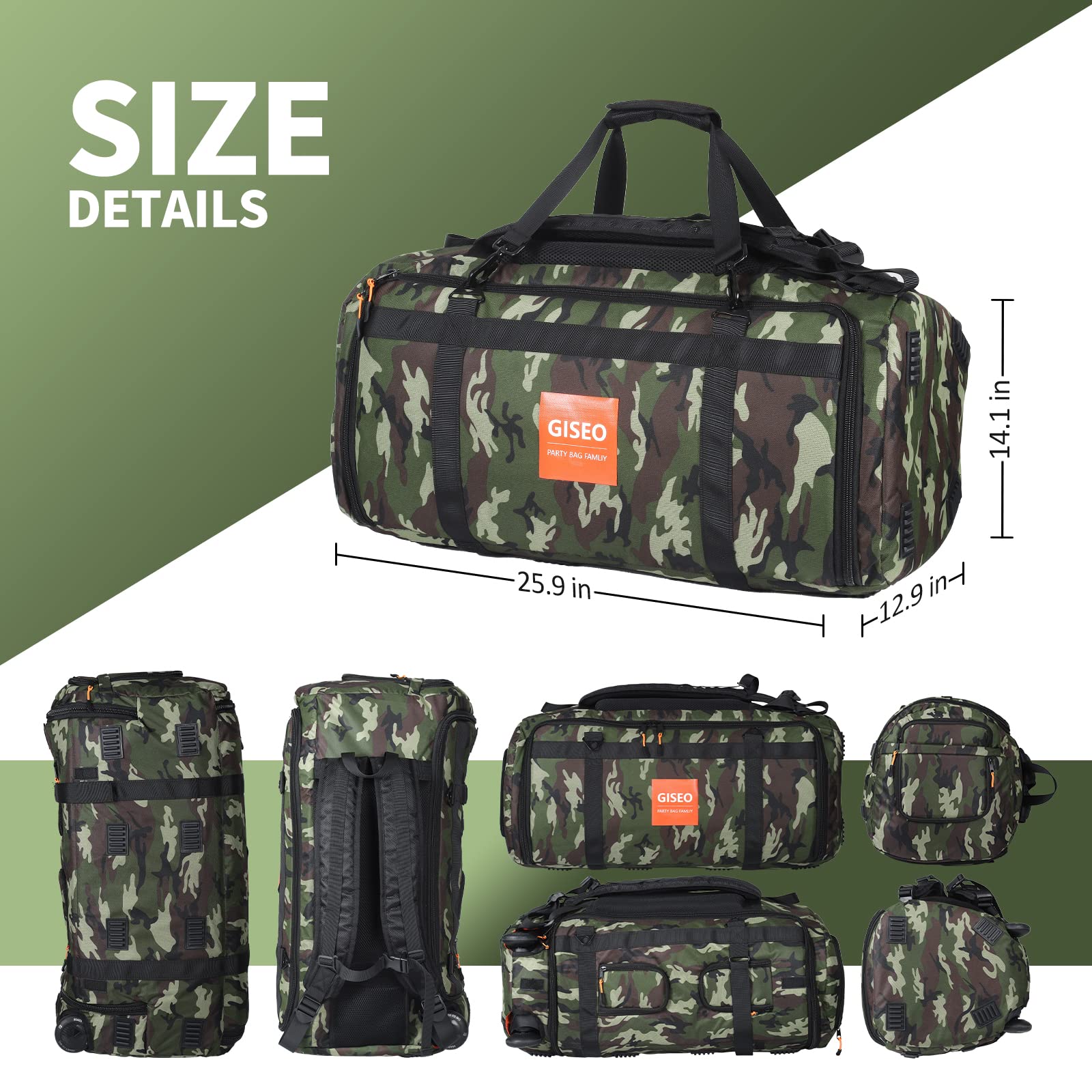 JBL Partybox 310 Speaker Backpack - Portable Travel Storage Case for JBL Partybox Bluetooth Speaker (Camouflage Design) | Perfect for Outdoor Parties, Camping & Music Events