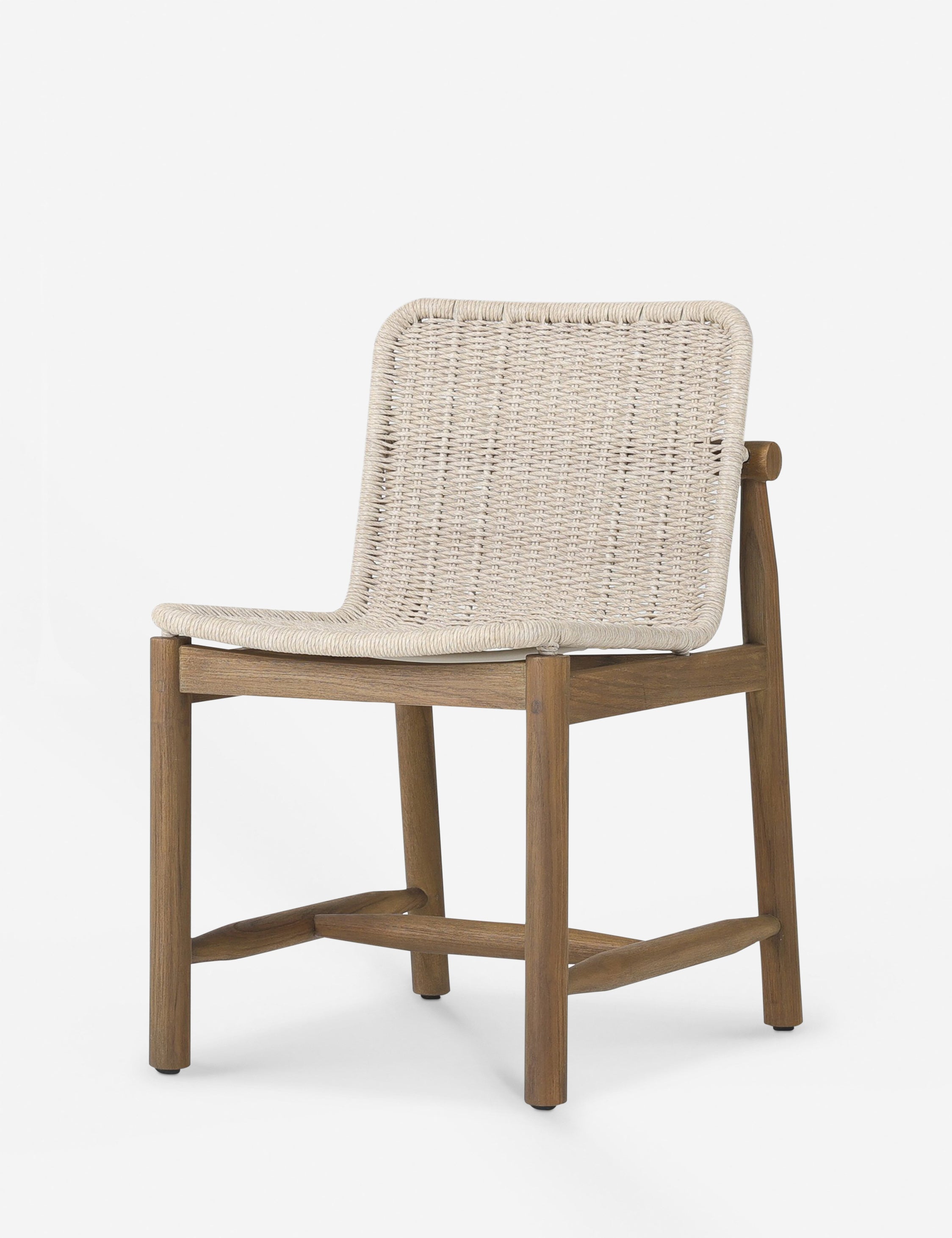 Dume Indoor Outdoor Dining Chair by Amber Lewis x Four Hands - Modern Patio, Garden, and Kitchen Seating for Home & Restaurant Use