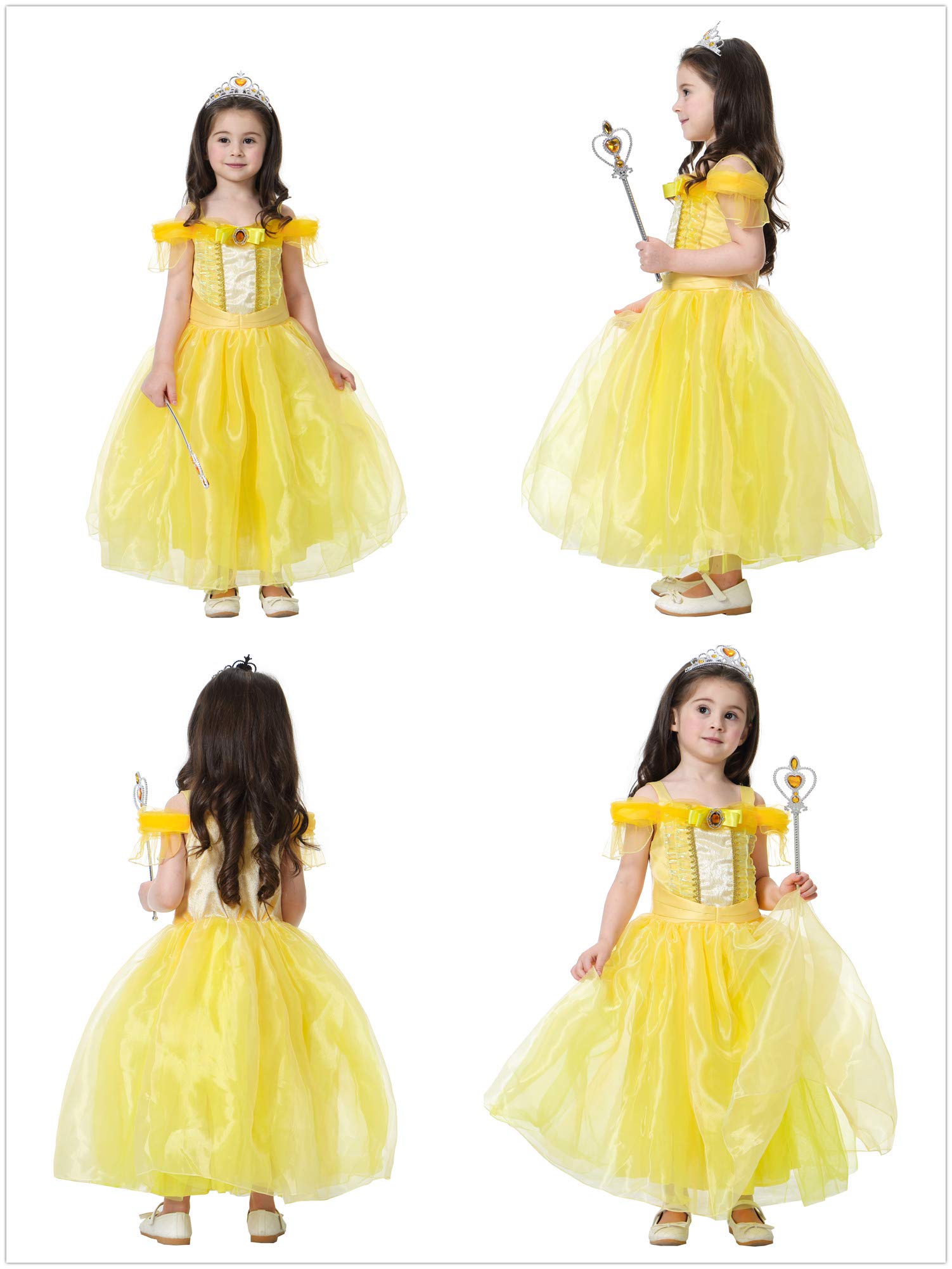 **Princess Costume for Girls 3-10 Years | Birthday Party, Halloween & Cosplay Dress Up | Perfect for Dress-Up Play, Themed Parties & Fantasy Role-Playing**