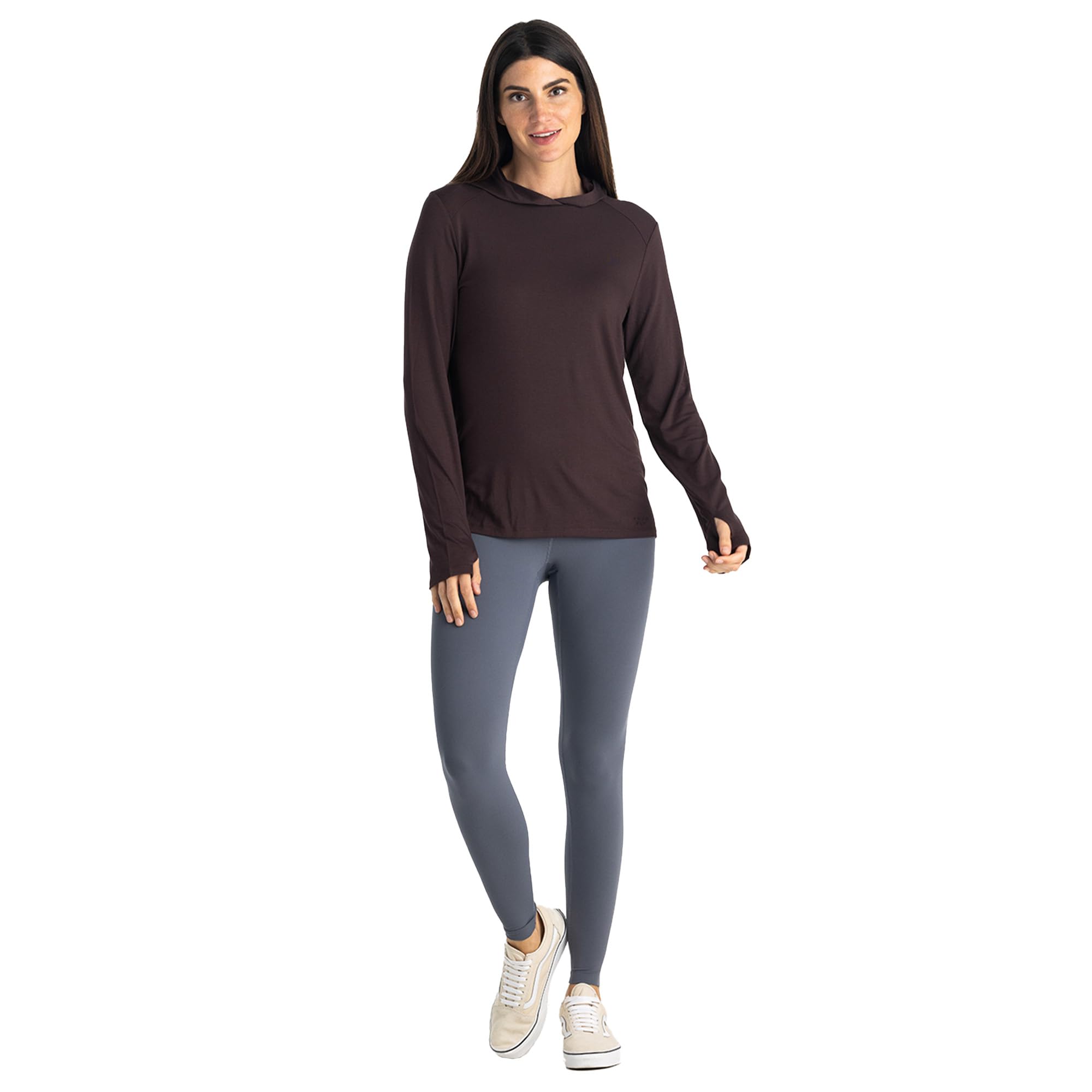 Free Fly Women's Shade Hoodie II - UPF 50+ Sun Protection Hooded Shirt | Bamboo Viscose Long Sleeve Sun Shirt for Women | Perfect for Hiking, Beach & Outdoor Activities
