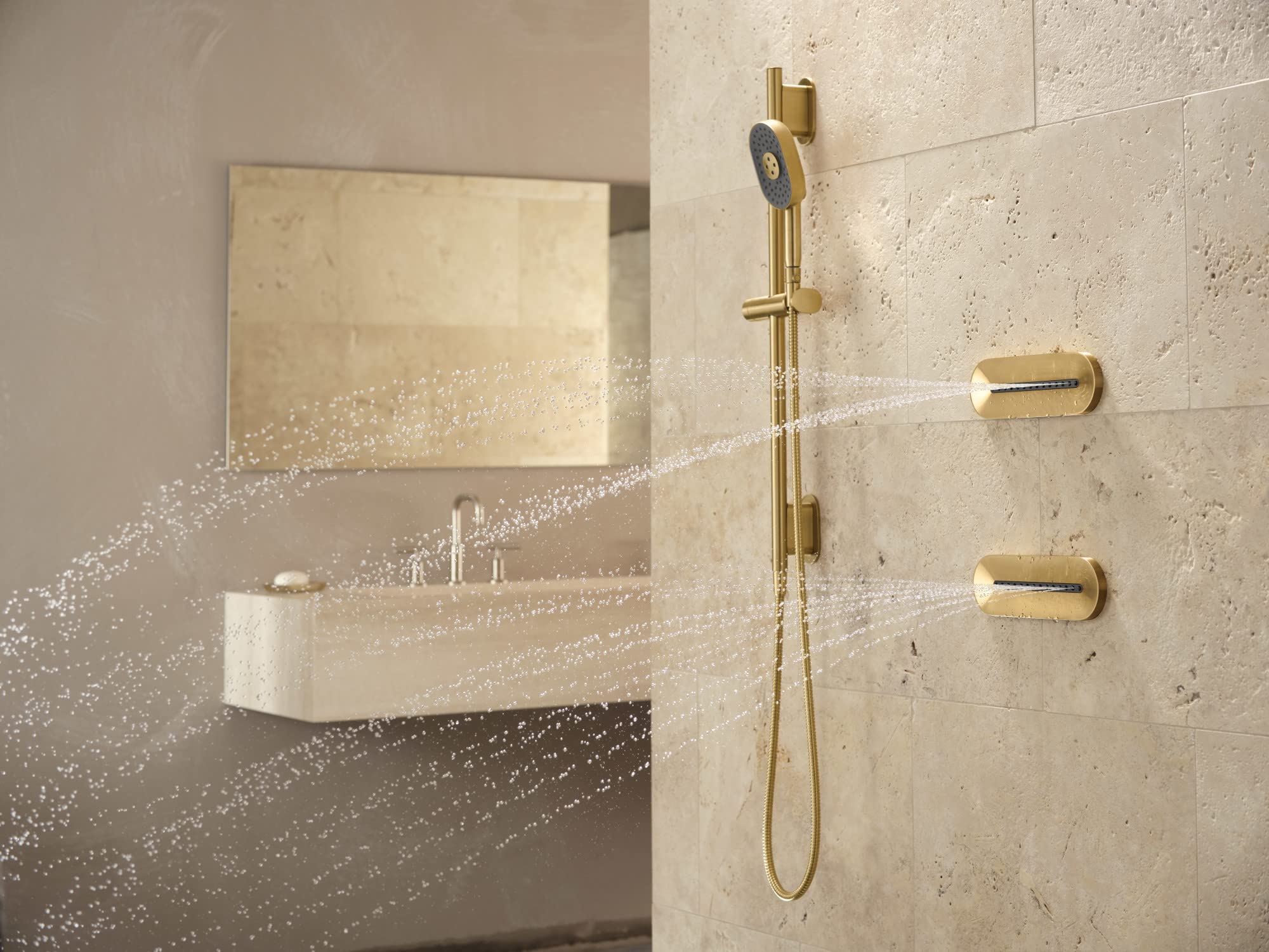 KOHLER STATEMENT™ OBLONG VICHY BODY SPRAY SHOWER HEAD - Luxury Bathroom Fixture for Modern Home Spa Experience