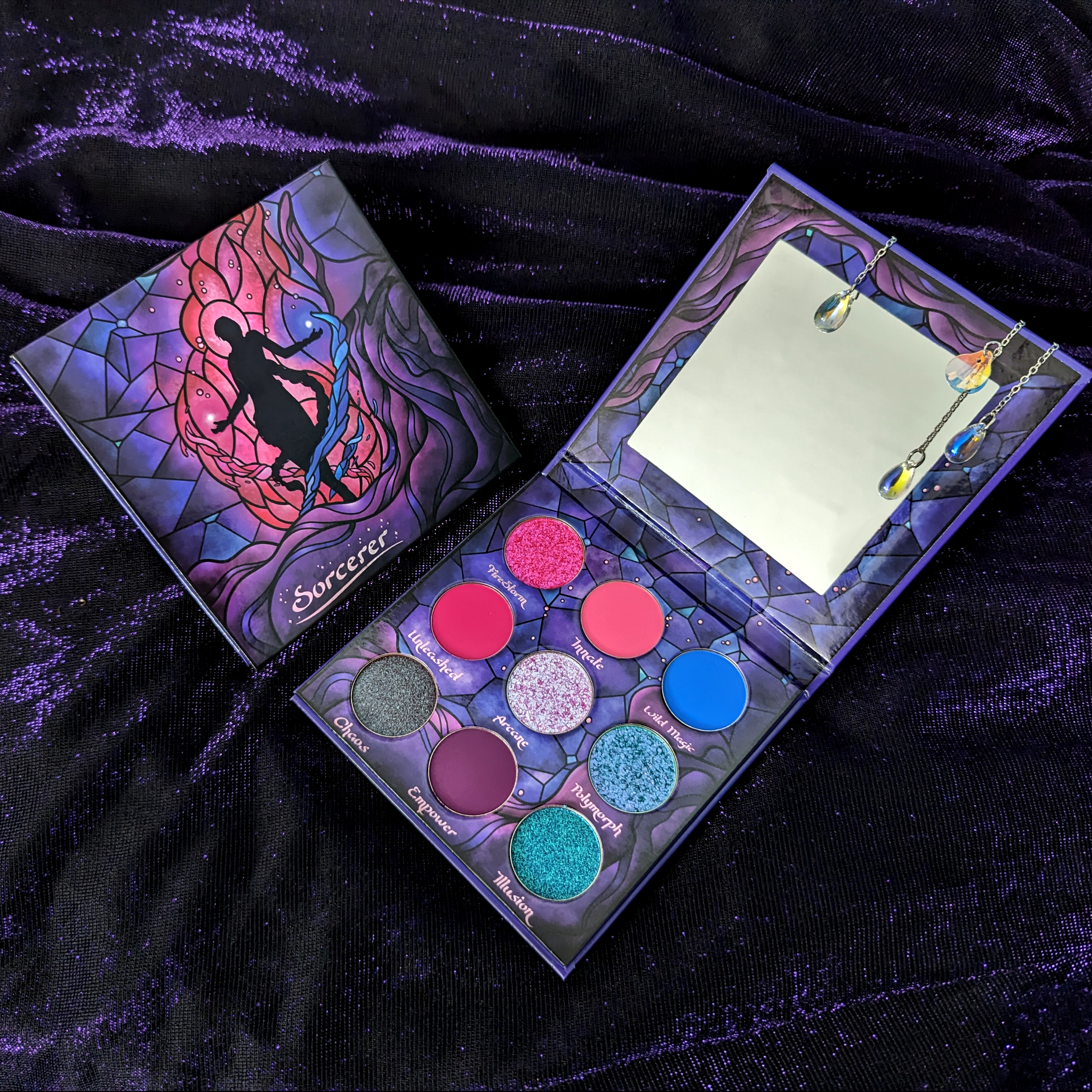 Sorcerer Eyeshadow Palette - 12 Highly Pigmented Matte & Shimmer Shades for Professional Makeup | Perfect for Day to Night Looks, Parties, and Special Occasions
