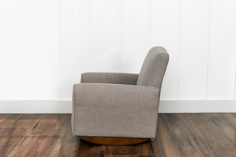 Personalized Kids Rocking Chair - Custom Toddler Chair with Textured Taupe Finish | Perfect for Nursery, Bedroom & Playroom Decor | Gift for Boys & Girls