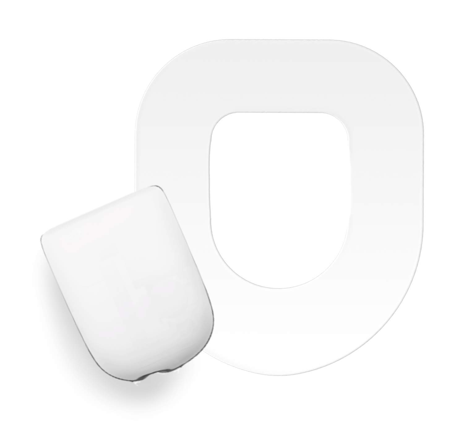Fixic 25-Pack Omnipod Adhesive Patches - Waterproof Sensor Covers with Pre-Cut Back Paper for Long-Lasting Protection (Transparent) - Ideal for Diabetes Management & Active Lifestyles