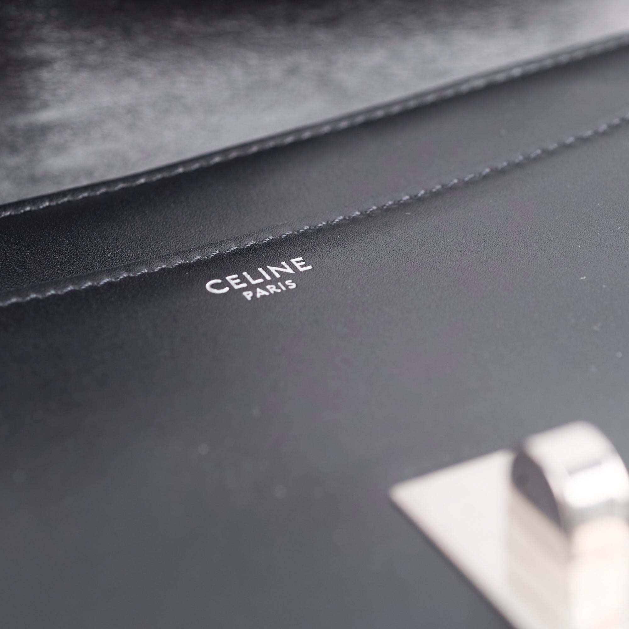 Celine 16 Medium Shoulder Bag in Black | Luxury Leather Handbag for Women | Perfect for Work, Travel & Evening Events