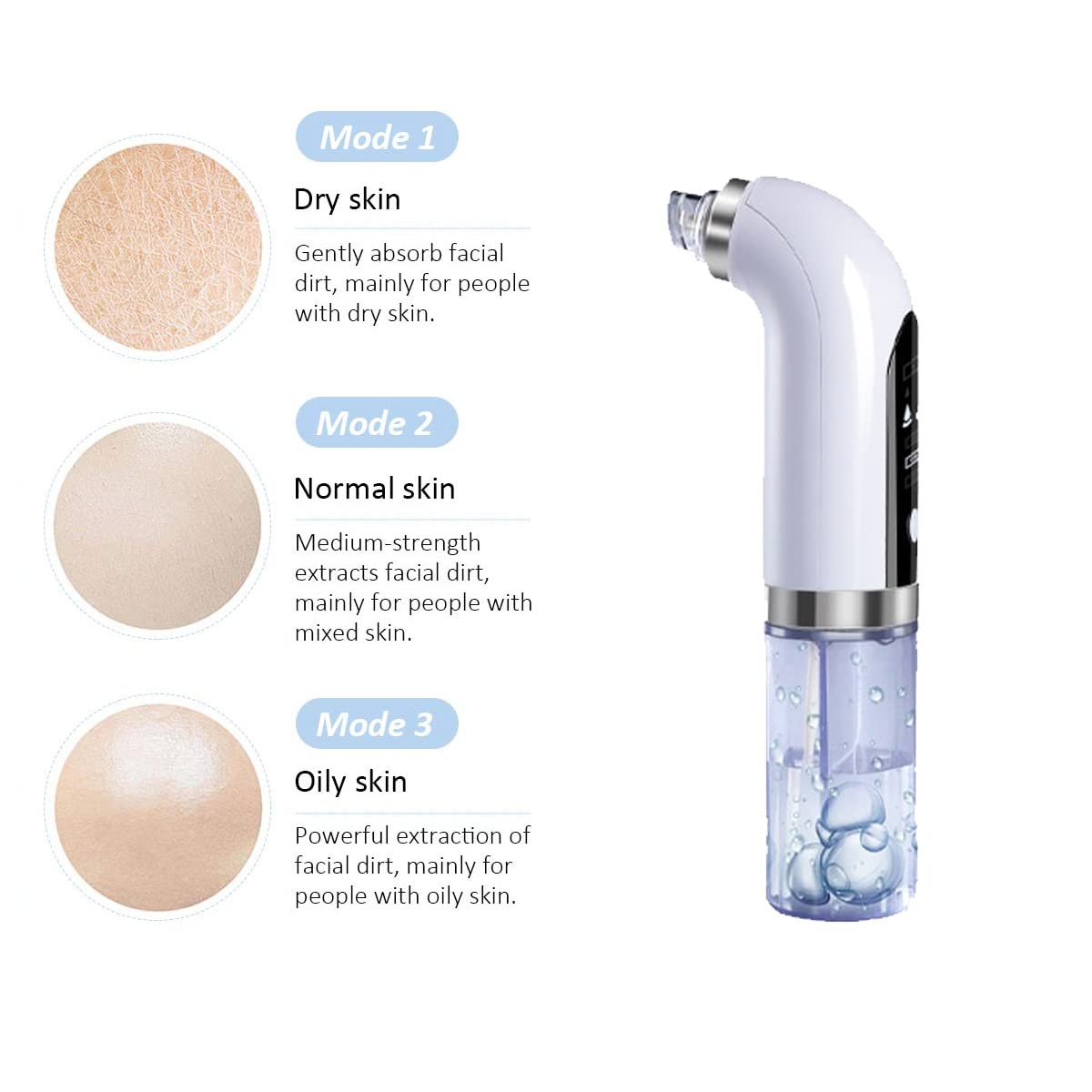 Electric Blackhead Remover Pore Vacuum - Upgraded Facial Pore Cleaner with 3 Suction Power & 6 Probes | USB Rechargeable Acne Comedone Whitehead Extractor Tool for Women & Men | Perfect for Deep Cleansing, Acne Treatment & Skincare Routine