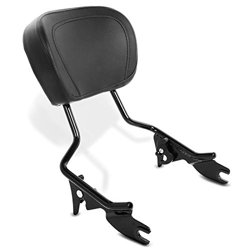 Harley Davidson Road King Classic 09-13 Sissy Bar with Luggage Rack & Sidecase Inner Bags | Heavy Duty Black Motorcycle Backrest | Perfect for Long Rides & Touring Accessories